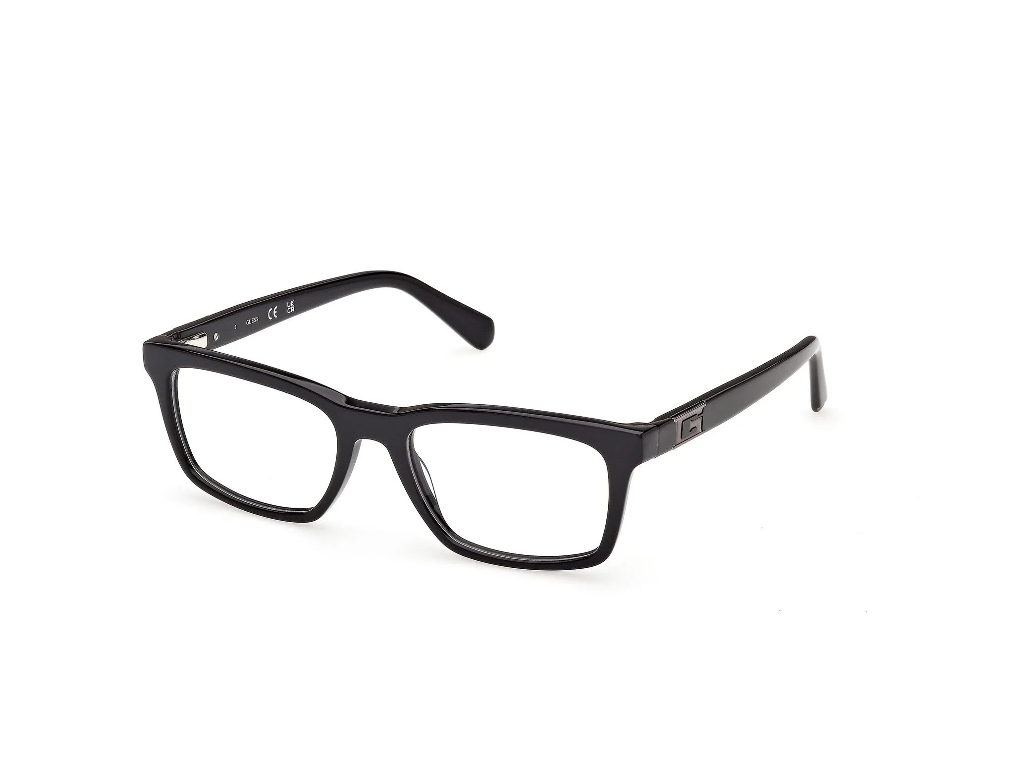 Guess GU50368 001 Montature da vista Acetato Nero Squadrata Normale - immagine 1