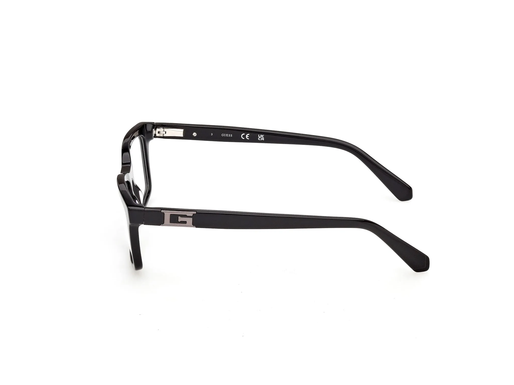 Guess GU50368 001 Montature da vista Acetato Nero Squadrata Normale - immagine 3