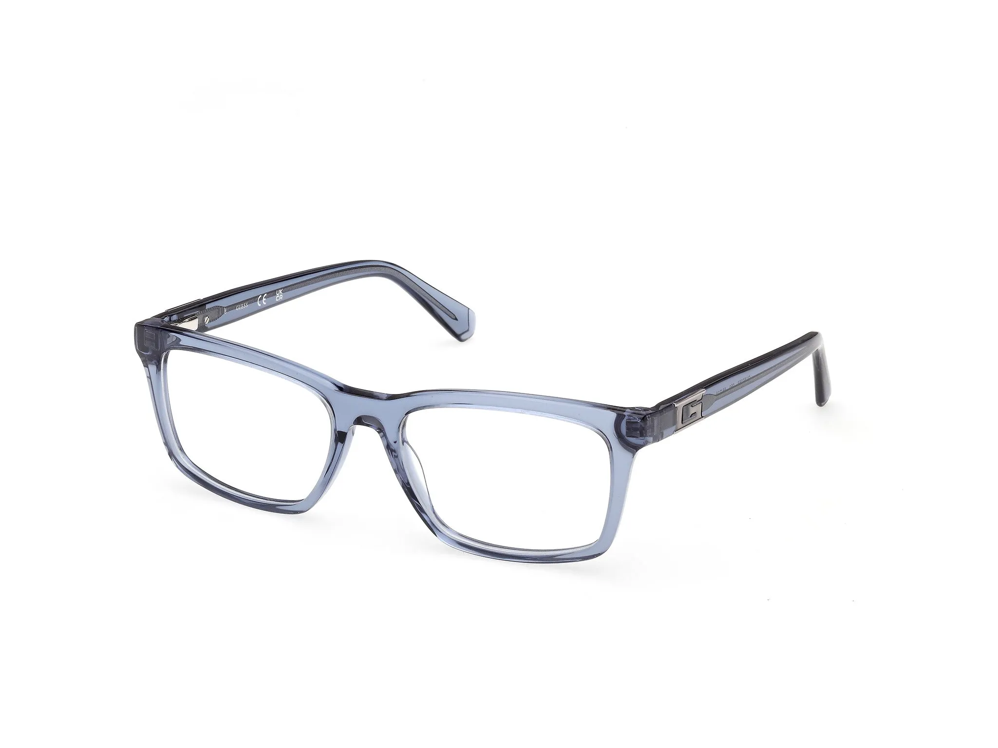 Guess GU50368 090 Montature da vista Acetato Blu Squadrata Normale - immagine 1