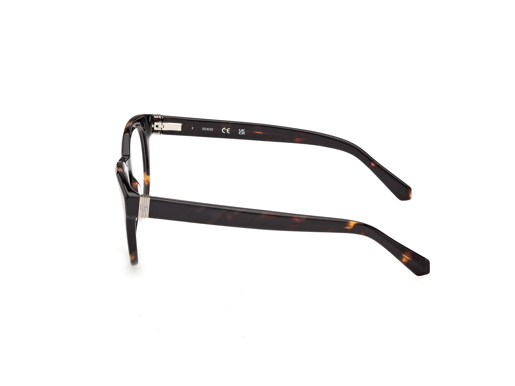 Guess GU50366 052 Montature da vista Acetato Havana Rotonda Normale - immagine 3