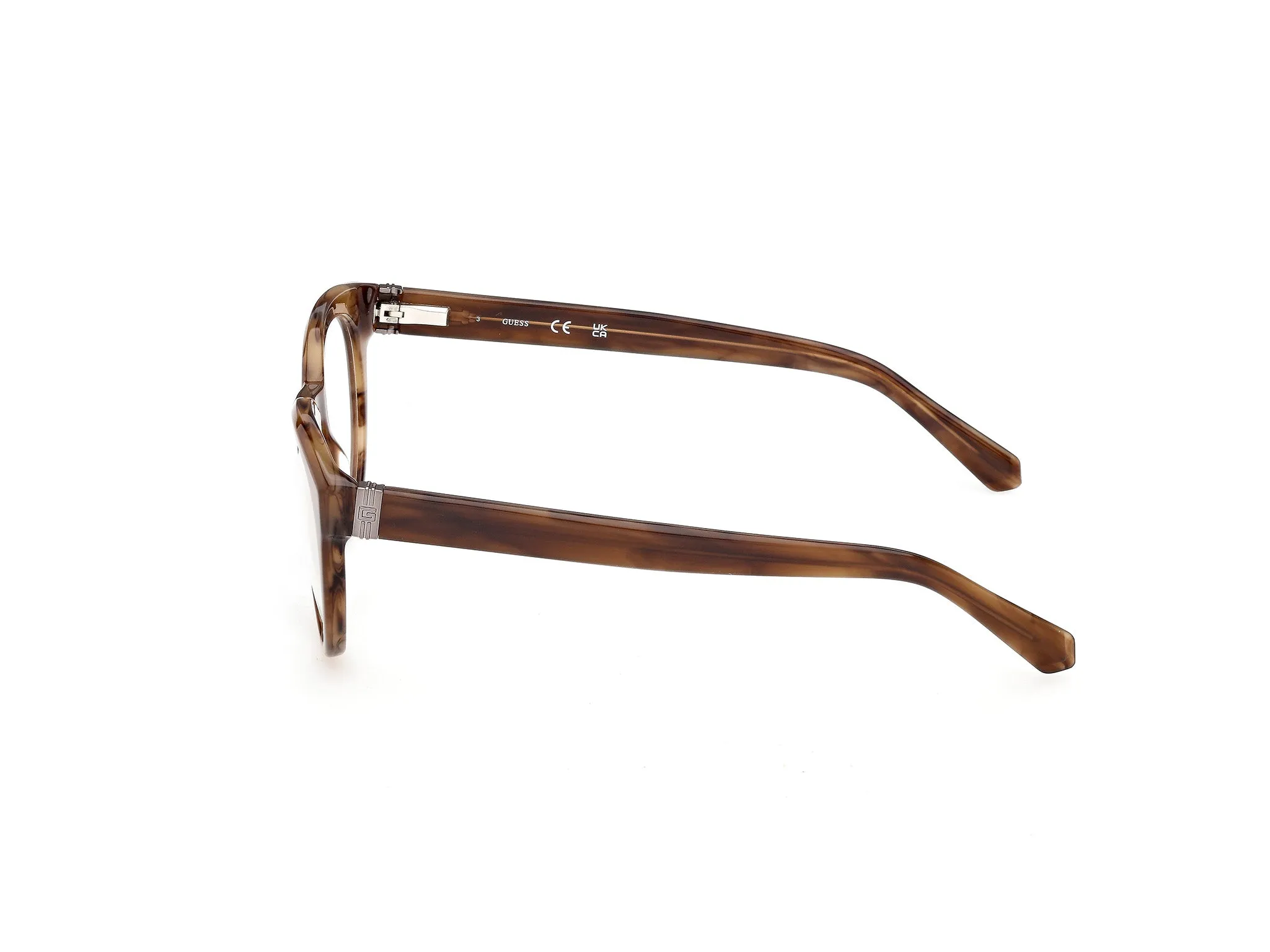 Guess GU50366 050 Montature da vista Acetato Marrone Rotonda Normale - immagine 3