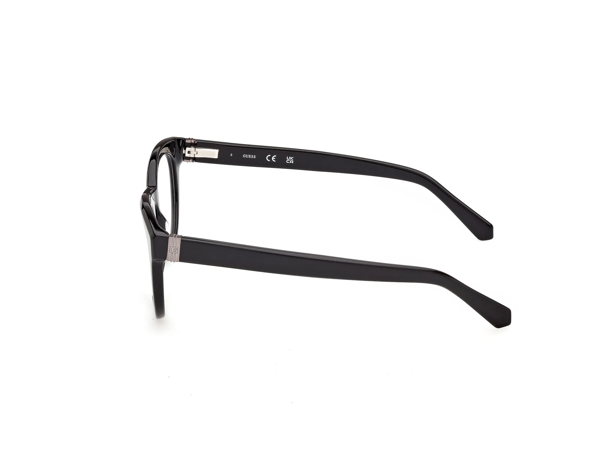 Guess GU50366 001 Montature da vista Acetato Nero Rotonda Normale - immagine 3