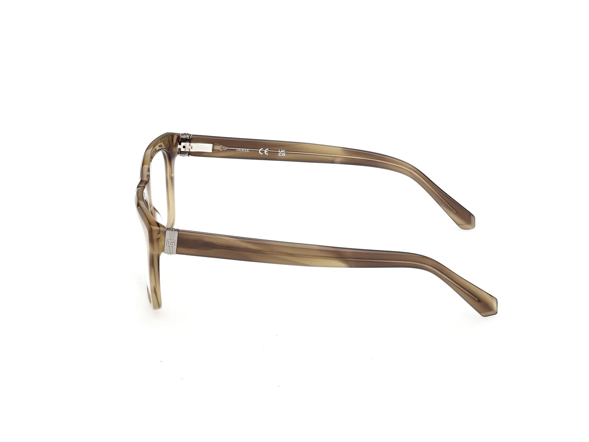 Guess GU50365 095 Montature da vista Acetato Verde Squadrata Normale - immagine 3