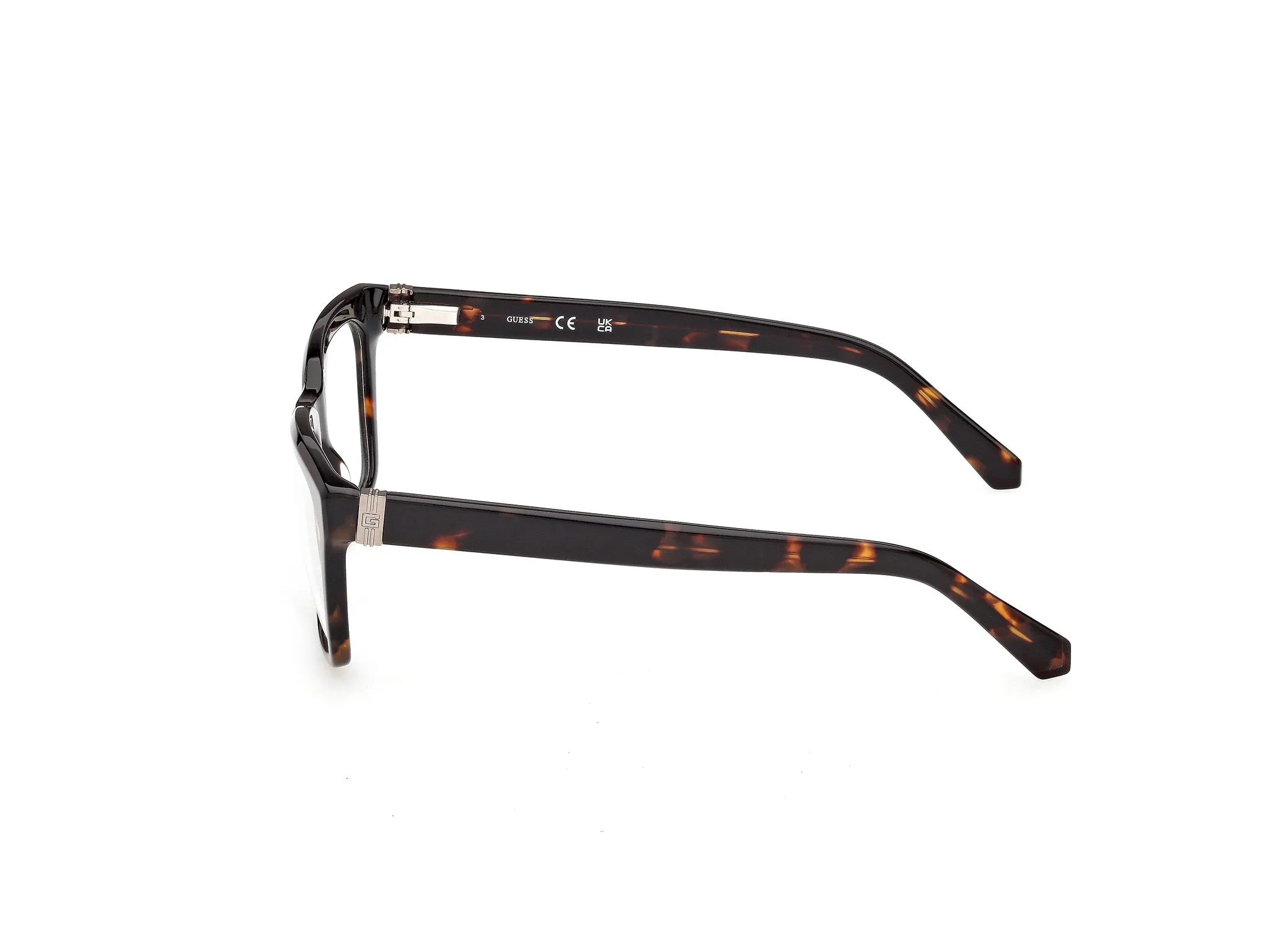 Guess GU50365 052 Montature da vista Acetato Havana Squadrata Normale - immagine 3