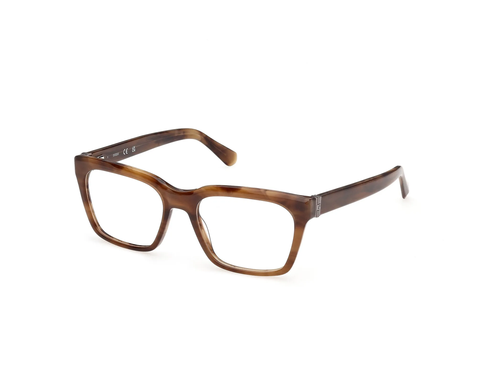 Guess GU50365 050 Montature da vista Acetato Marrone Squadrata Normale - immagine 1