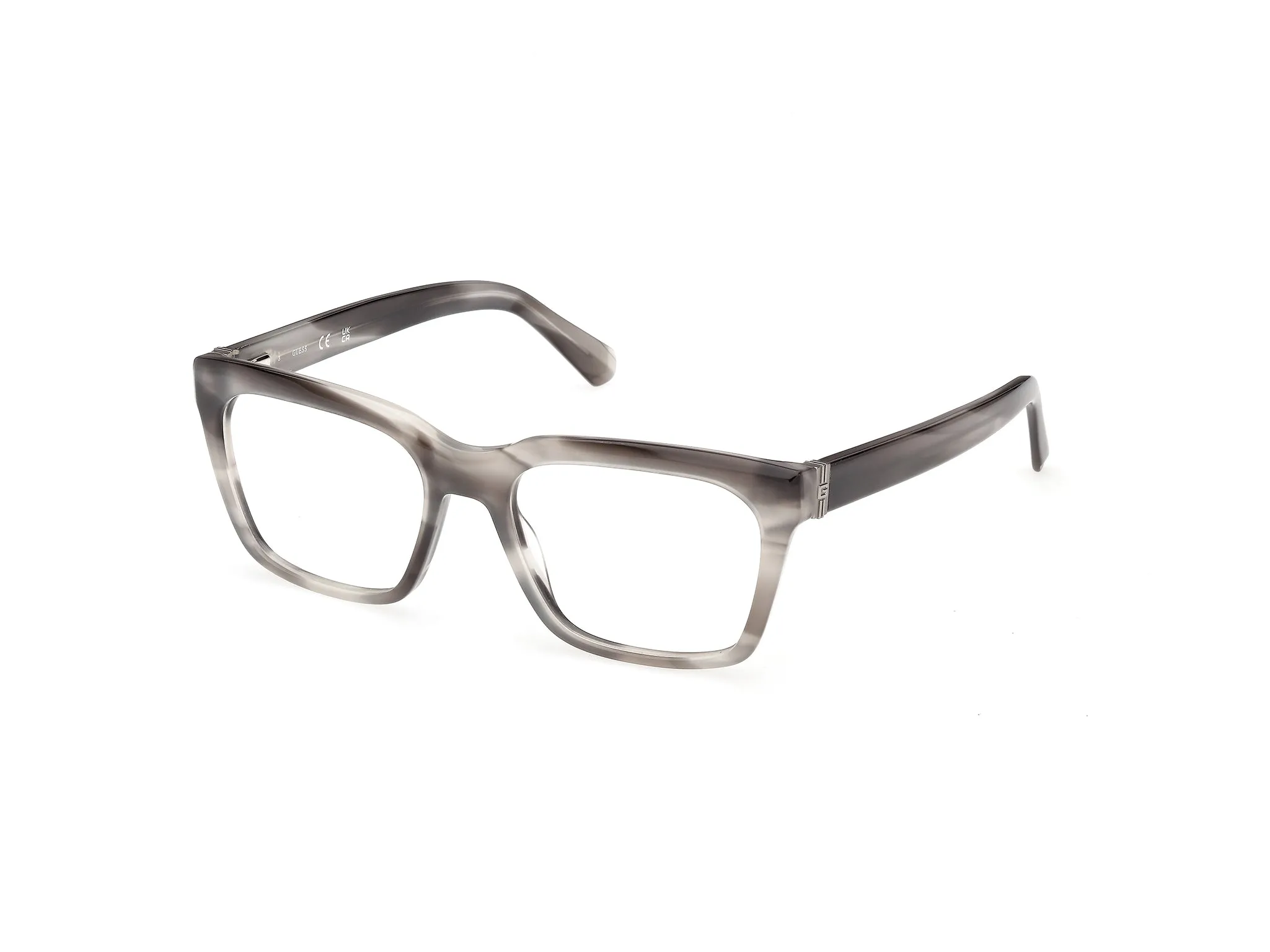Guess GU50365 020 Montature da vista Acetato Grigio Squadrata Normale - immagine 1
