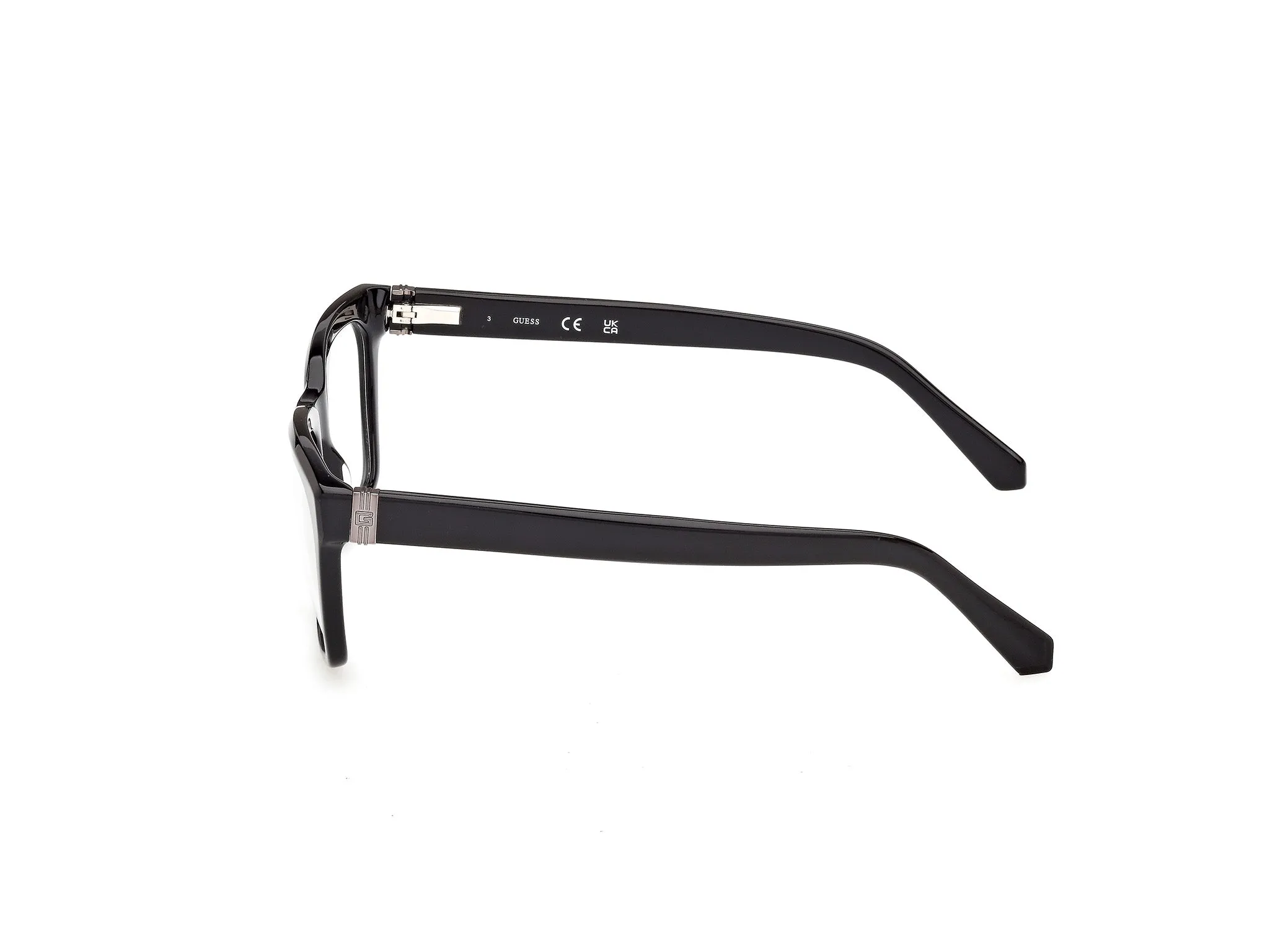 Guess GU50365 001 Montature da vista Acetato Nero Squadrata Normale - immagine 3