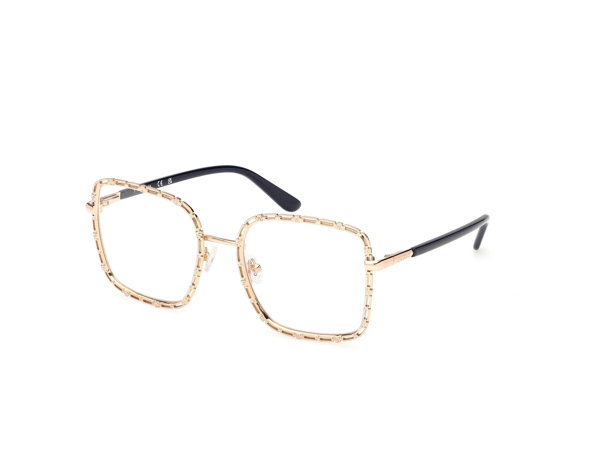 Guess GU50364 032 Montature da vista Metallo Oro Squadrata Normale - immagine 1
