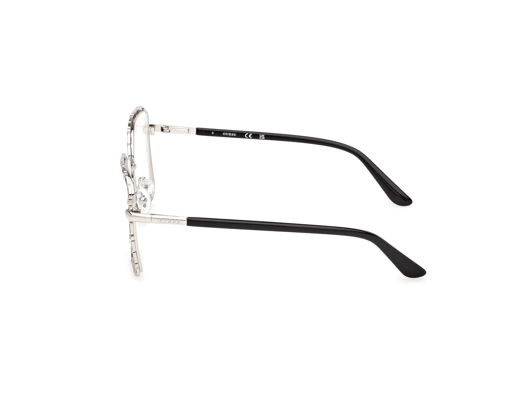 Guess GU50364 010 Montature da vista Metallo Grigio Squadrata Normale - immagine 3