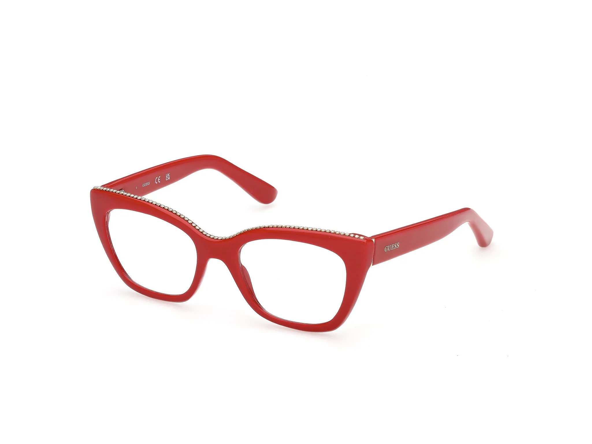 Guess GU50361 066 Montature da vista Acetato Rosso Squadrata Normale - immagine 1