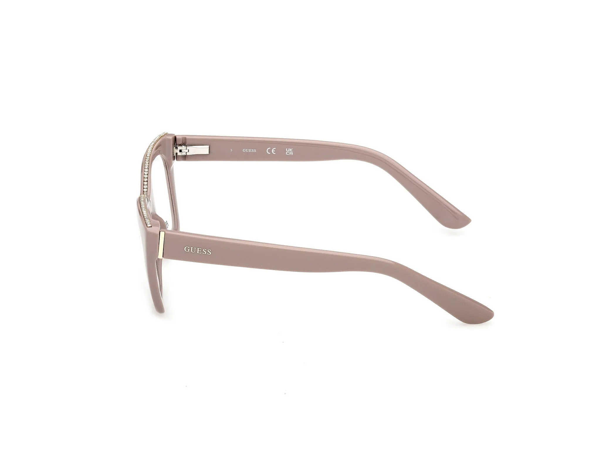 Guess GU50361 057 Montature da vista Acetato Beige Squadrata Normale - immagine 3