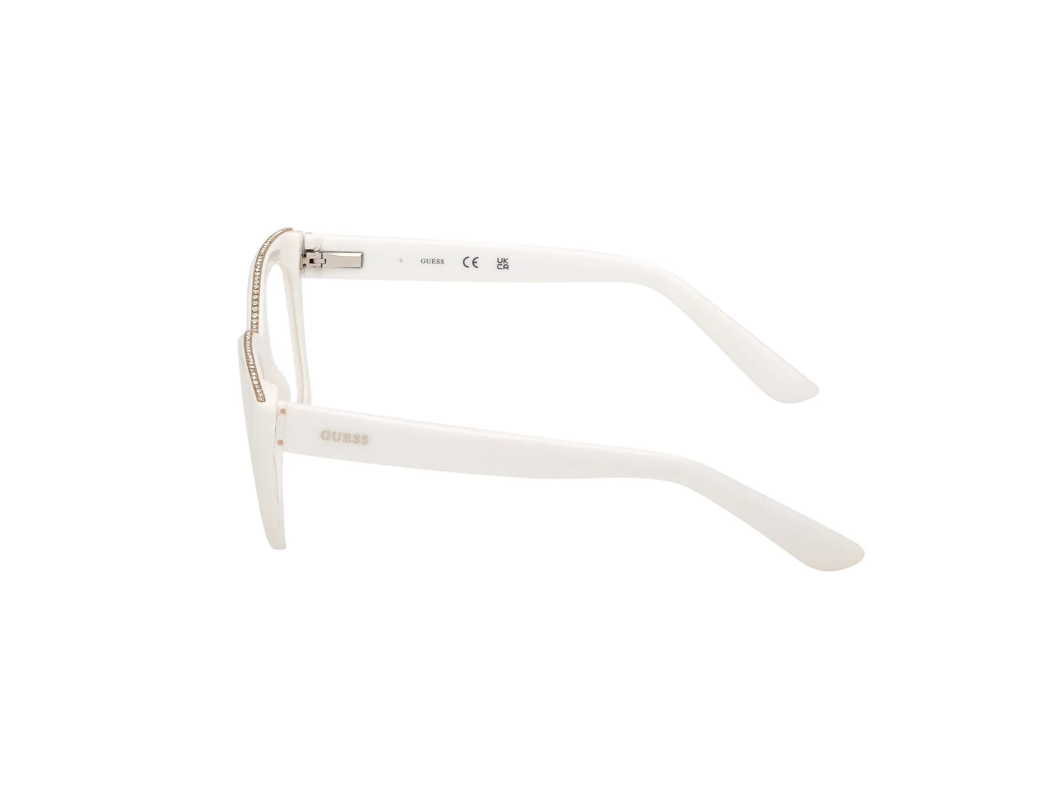 Guess GU50361 021 Montature da vista Acetato Bianco Squadrata Normale - immagine 3