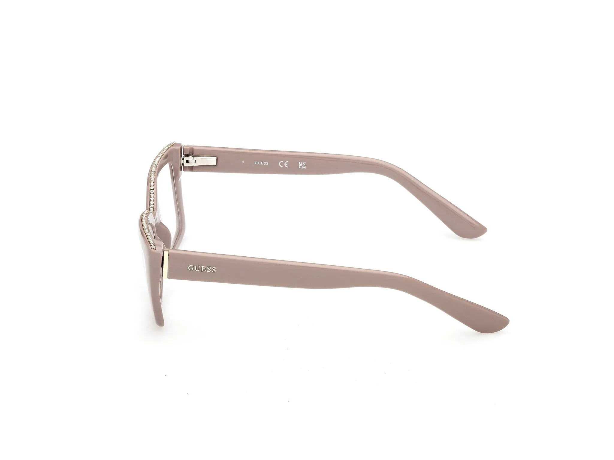 Guess GU50360 057 Montature da vista Acetato Beige Squadrata Normale - immagine 3