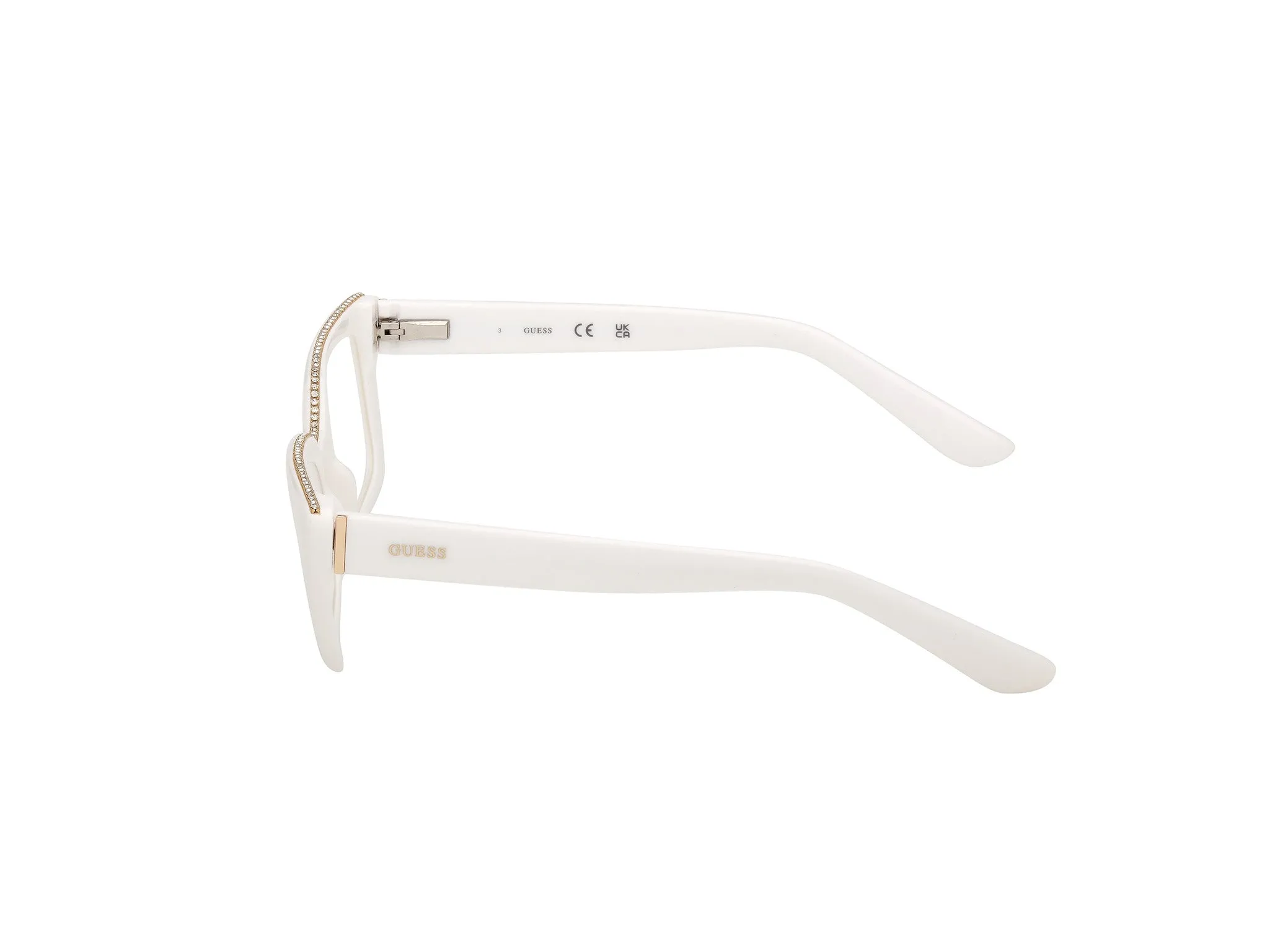 Guess GU50360 021 Montature da vista Acetato Bianco Squadrata Normale - immagine 3