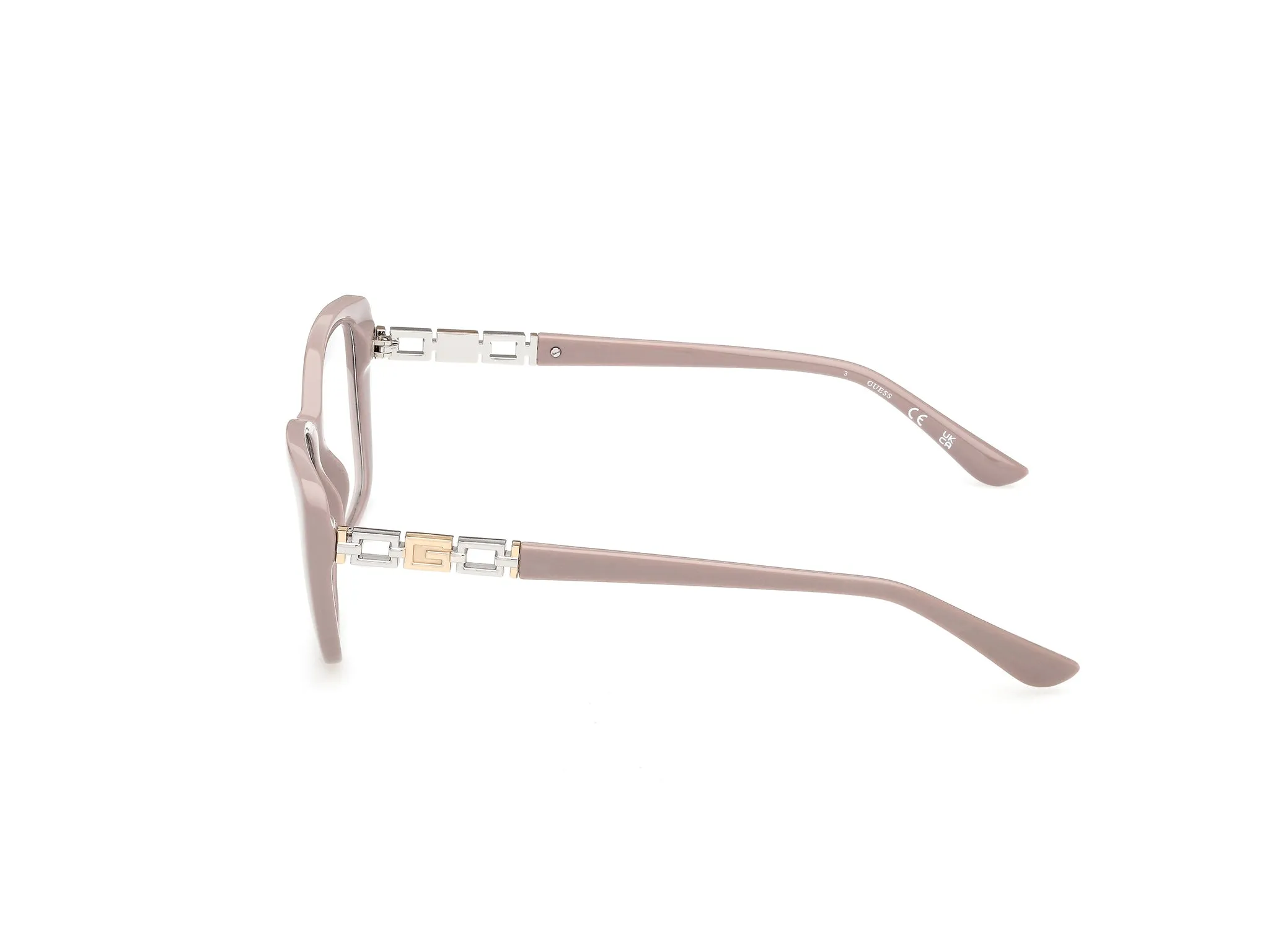 Guess GU50358 057 Montature da vista Acetato Beige Squadrata Normale - immagine 3