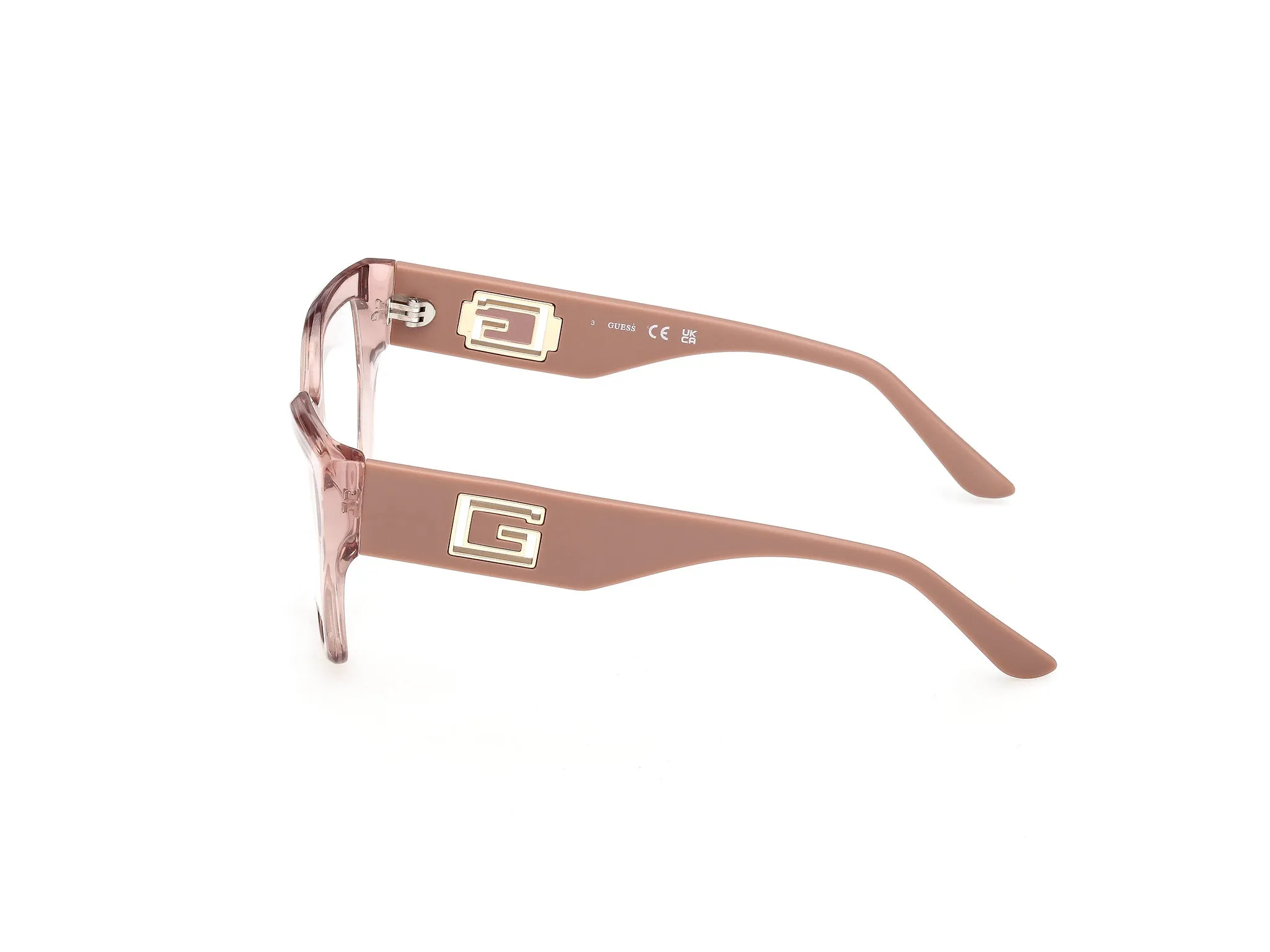 Guess GU50357 072 Montature da vista Acetato Rosa Geometrica Normale - immagine 3