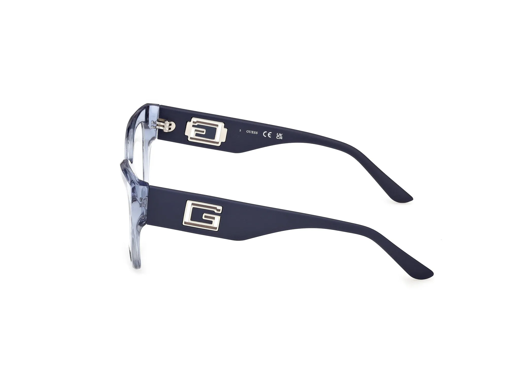 Guess GU50356 084 Montature da vista Acetato Blu Squadrata Normale - immagine 3