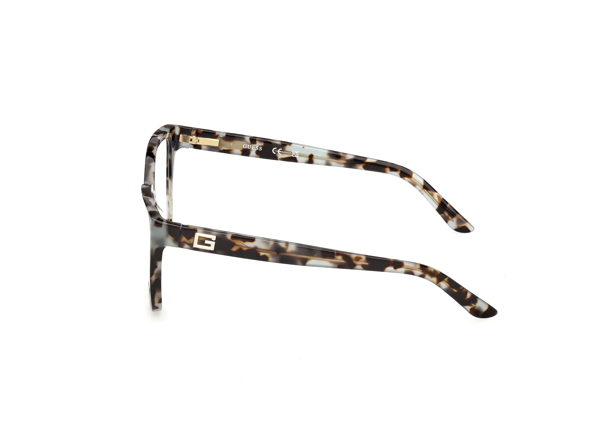 Guess GU50354 086 Montature da vista Acetato Havana Squadrata Normale - immagine 3
