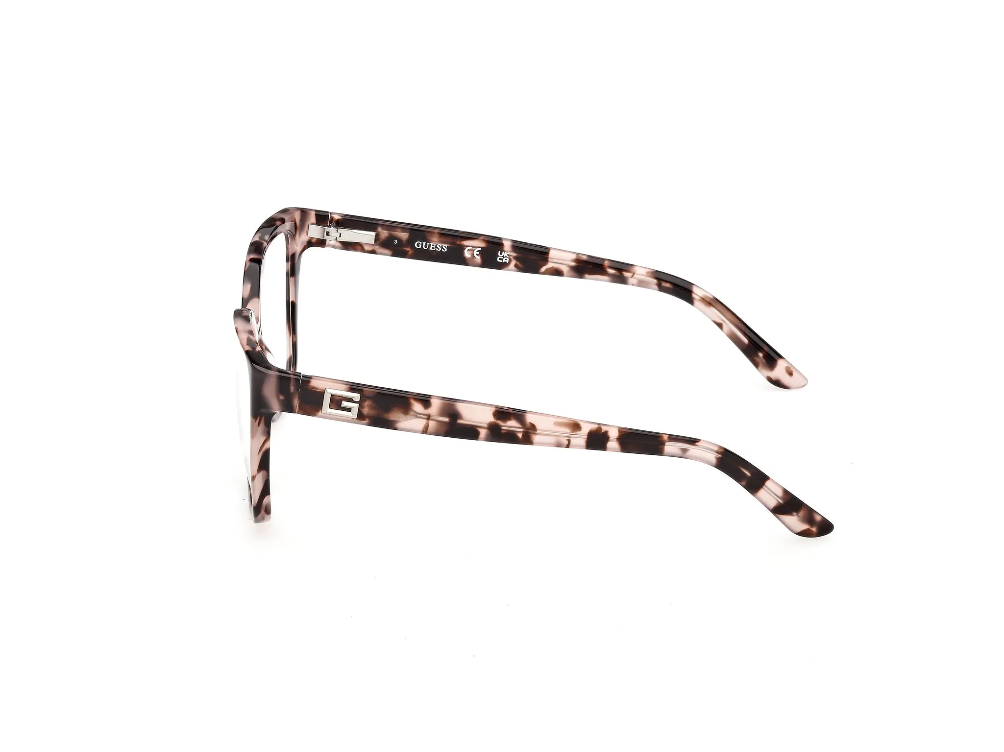 Guess GU50354 074 Montature da vista Acetato Rosa Squadrata Normale - immagine 3