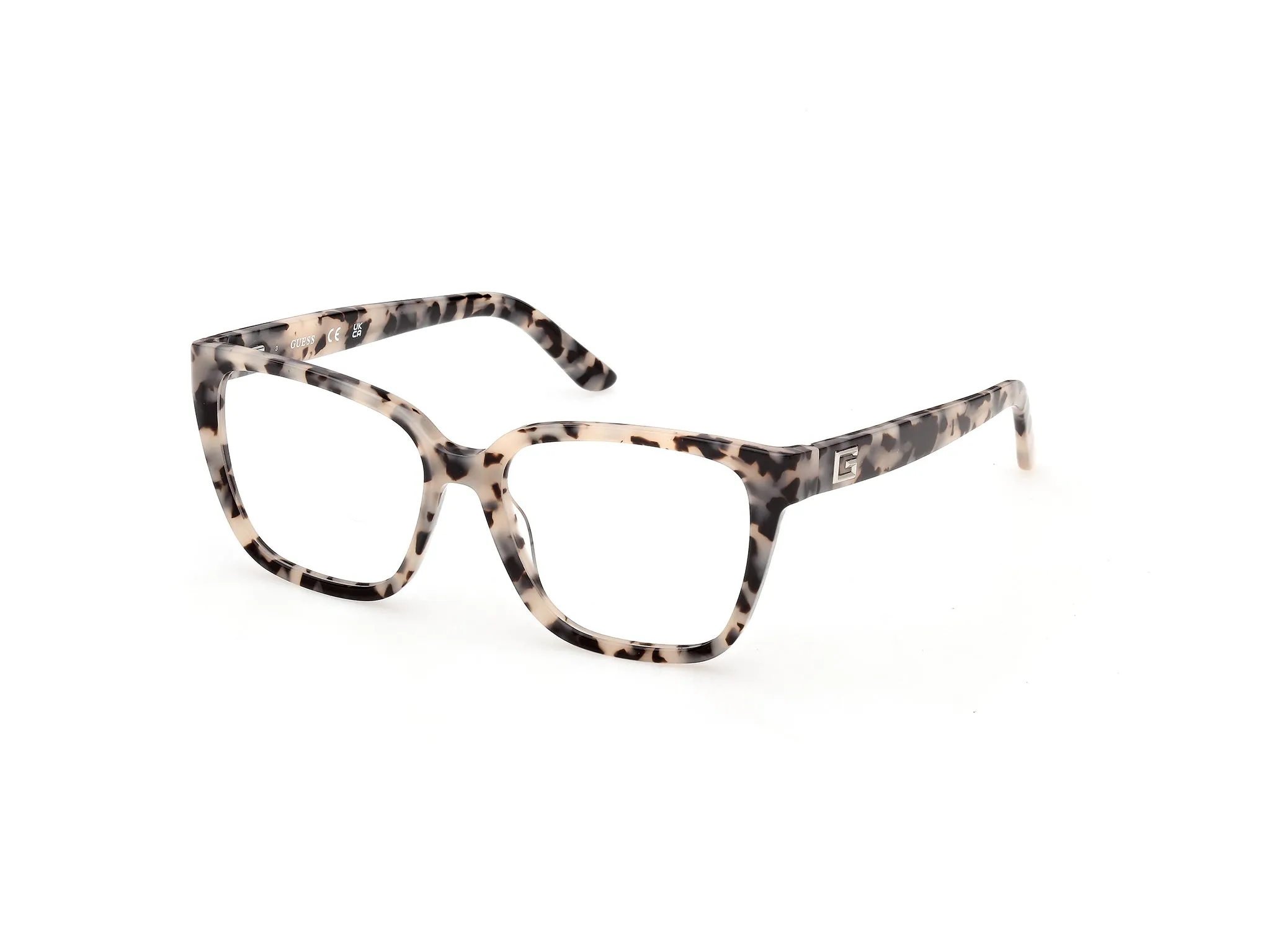 Guess GU50354 056 Montature da vista Acetato Havana Squadrata Normale - immagine 1