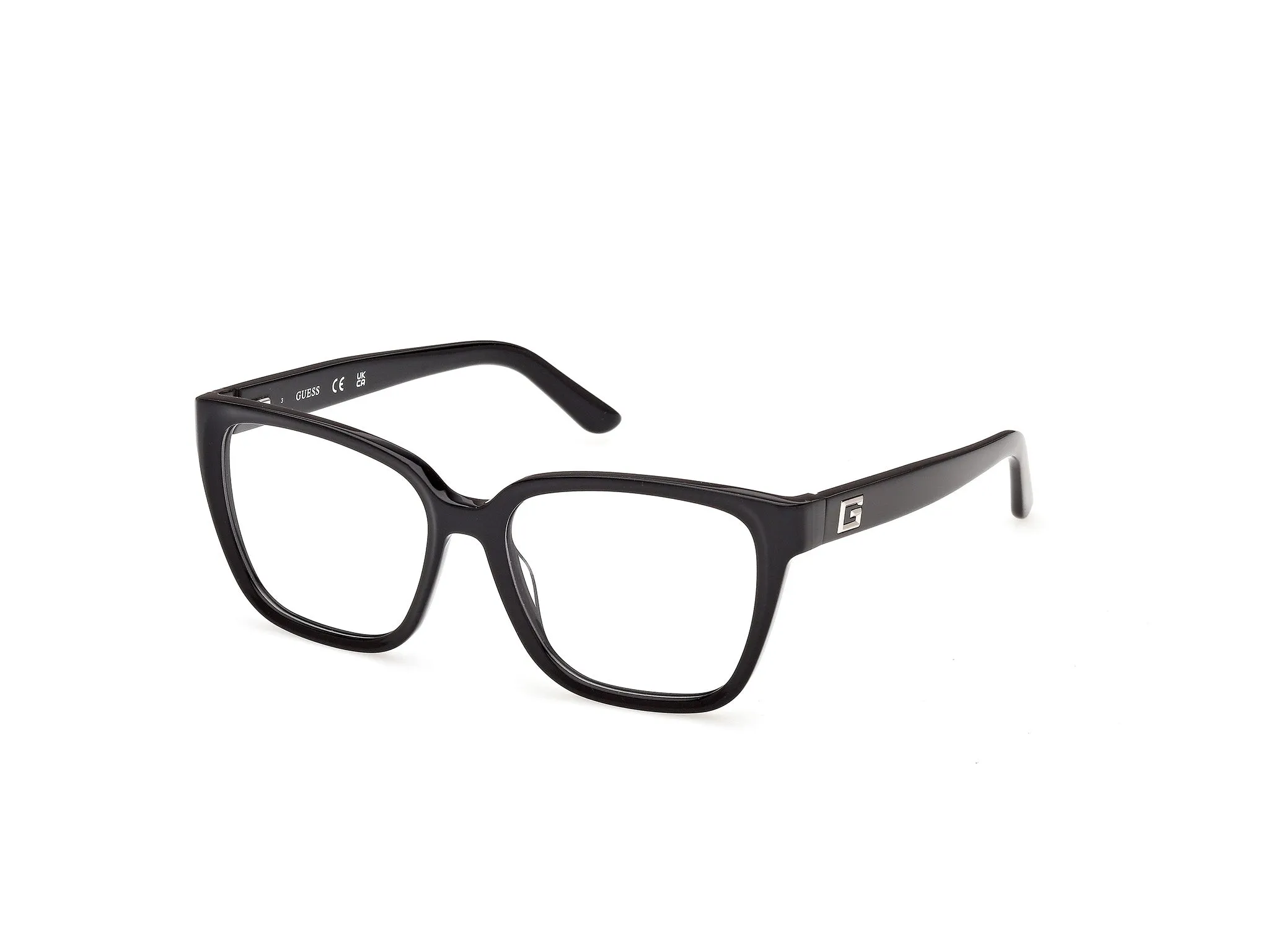 Guess GU50354 001 Montature da vista Acetato Nero Squadrata Normale - immagine 1