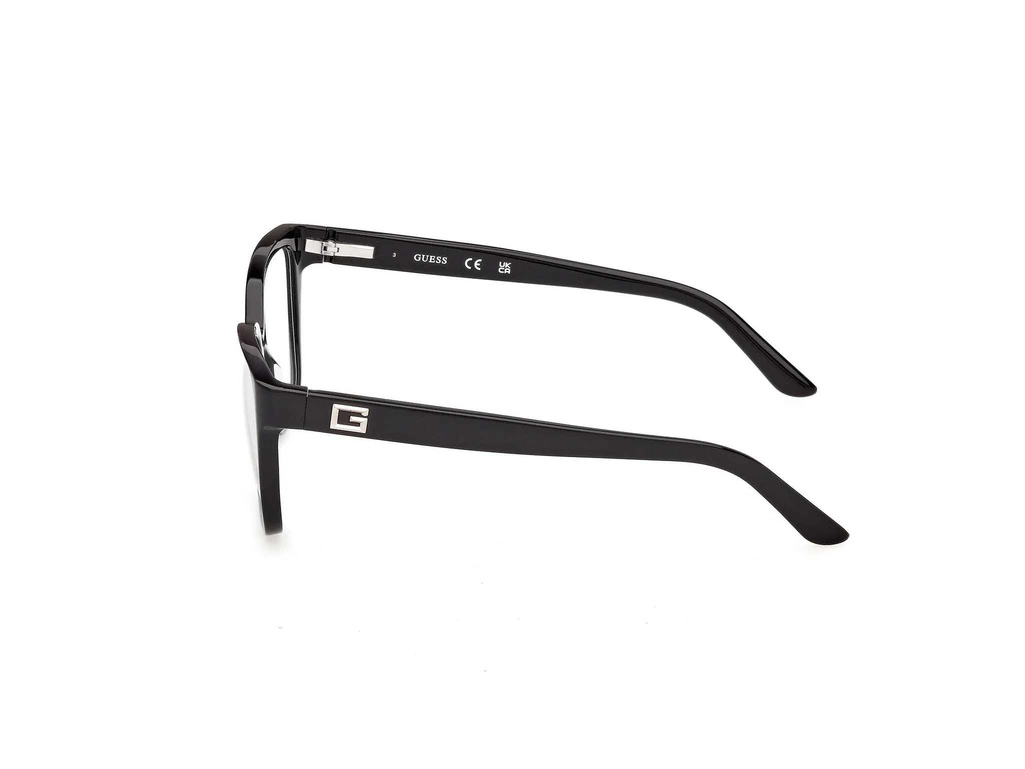 Guess GU50354 001 Montature da vista Acetato Nero Squadrata Normale - immagine 3