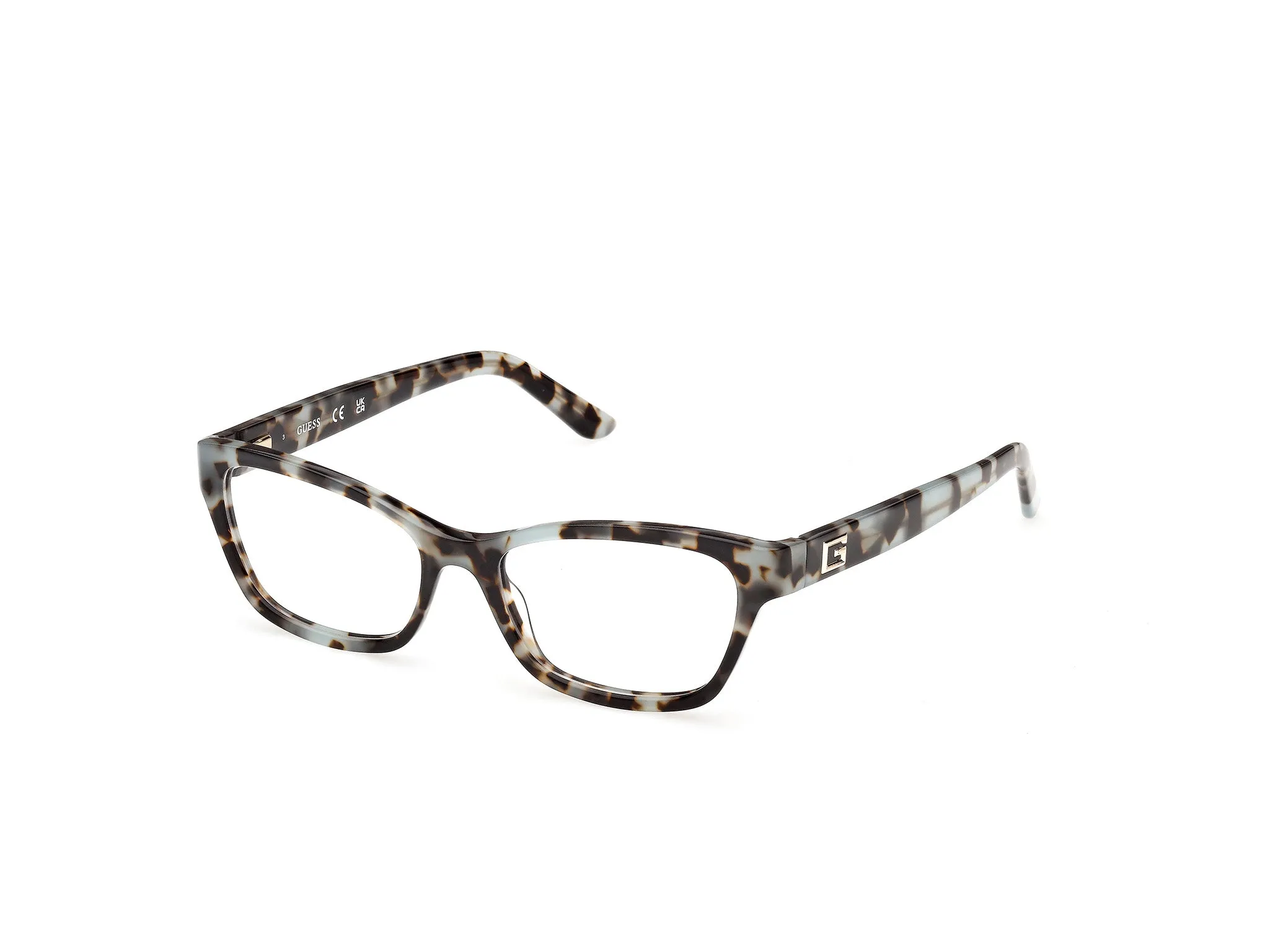 Guess GU50353 086 Montature da vista Acetato Havana Squadrata Normale - immagine 1