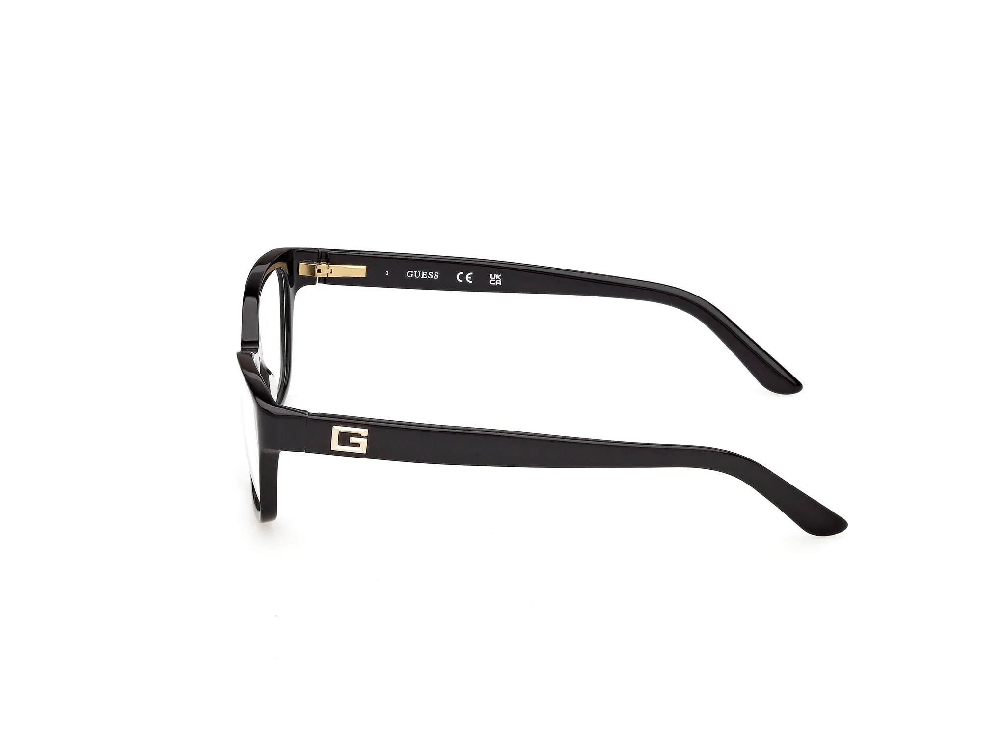 Guess GU50353 001 Montature da vista Acetato Nero Squadrata Normale - immagine 3