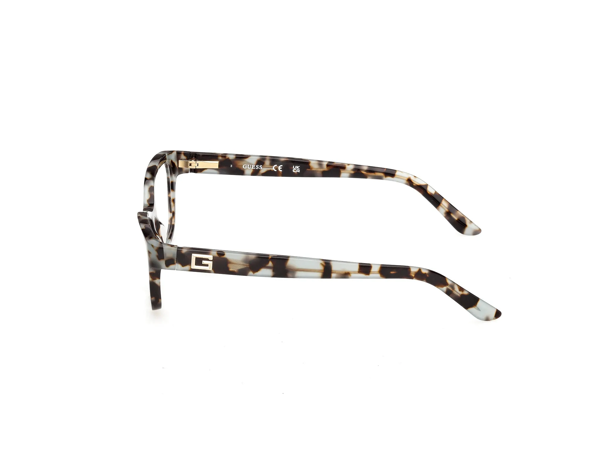 Guess GU50353 086 Montature da vista Acetato Havana Squadrata Normale - immagine 3