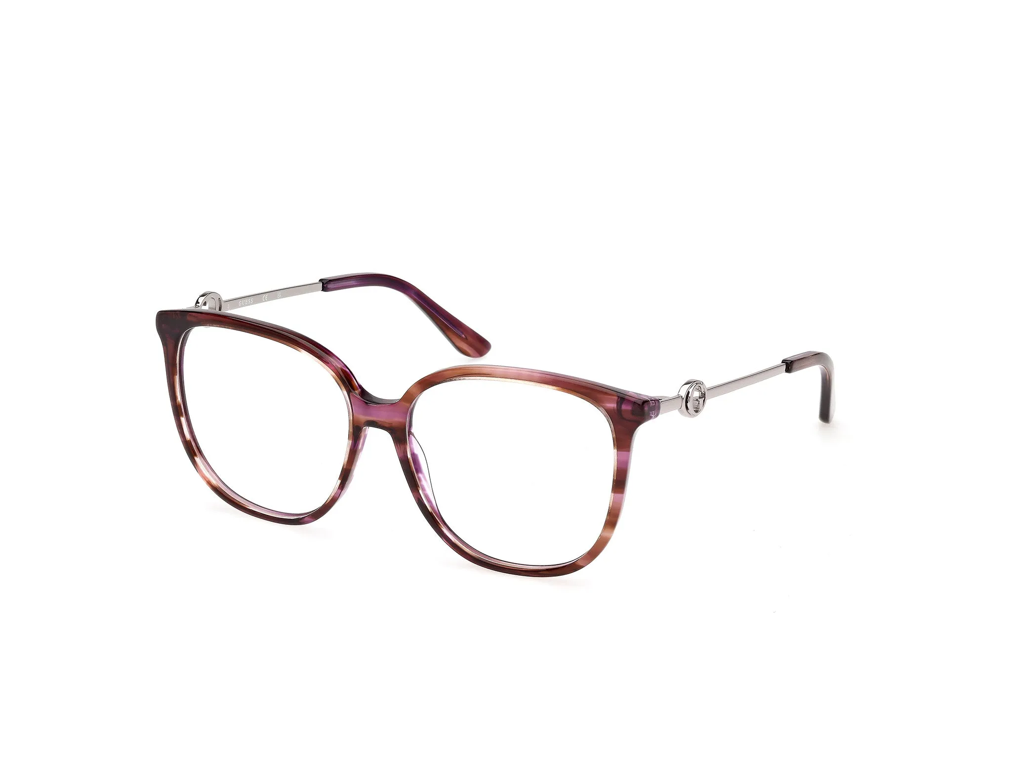 Guess GU50350 068 Montature da vista Acetato Bordeaux Squadrata Normale - immagine 1