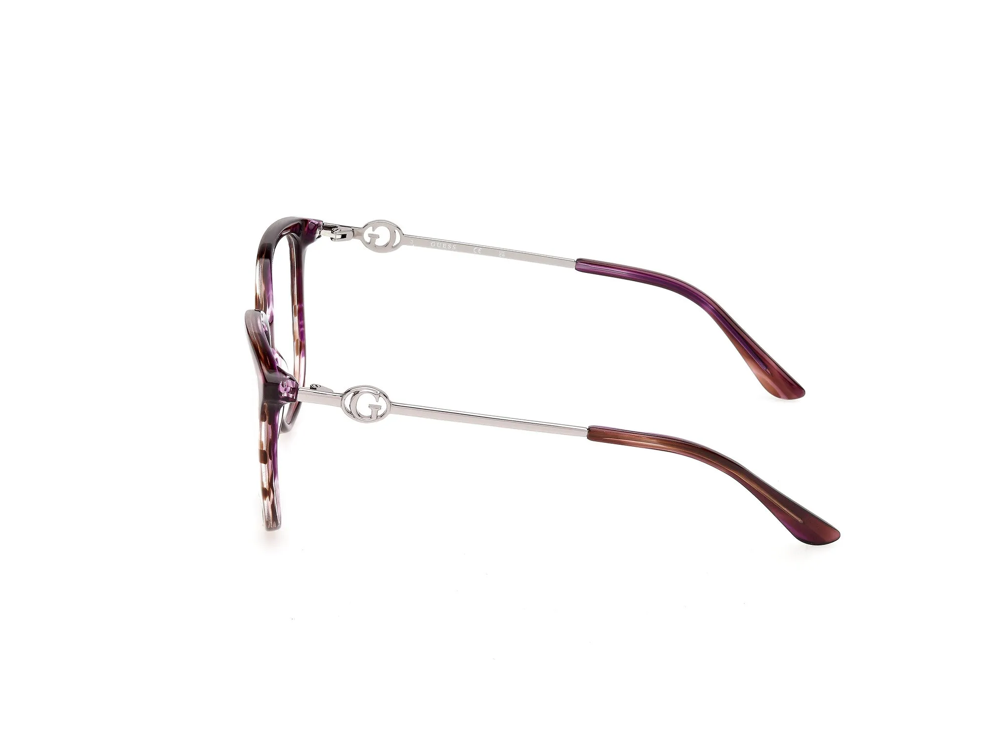 Guess GU50350 068 Montature da vista Acetato Bordeaux Squadrata Normale - immagine 3
