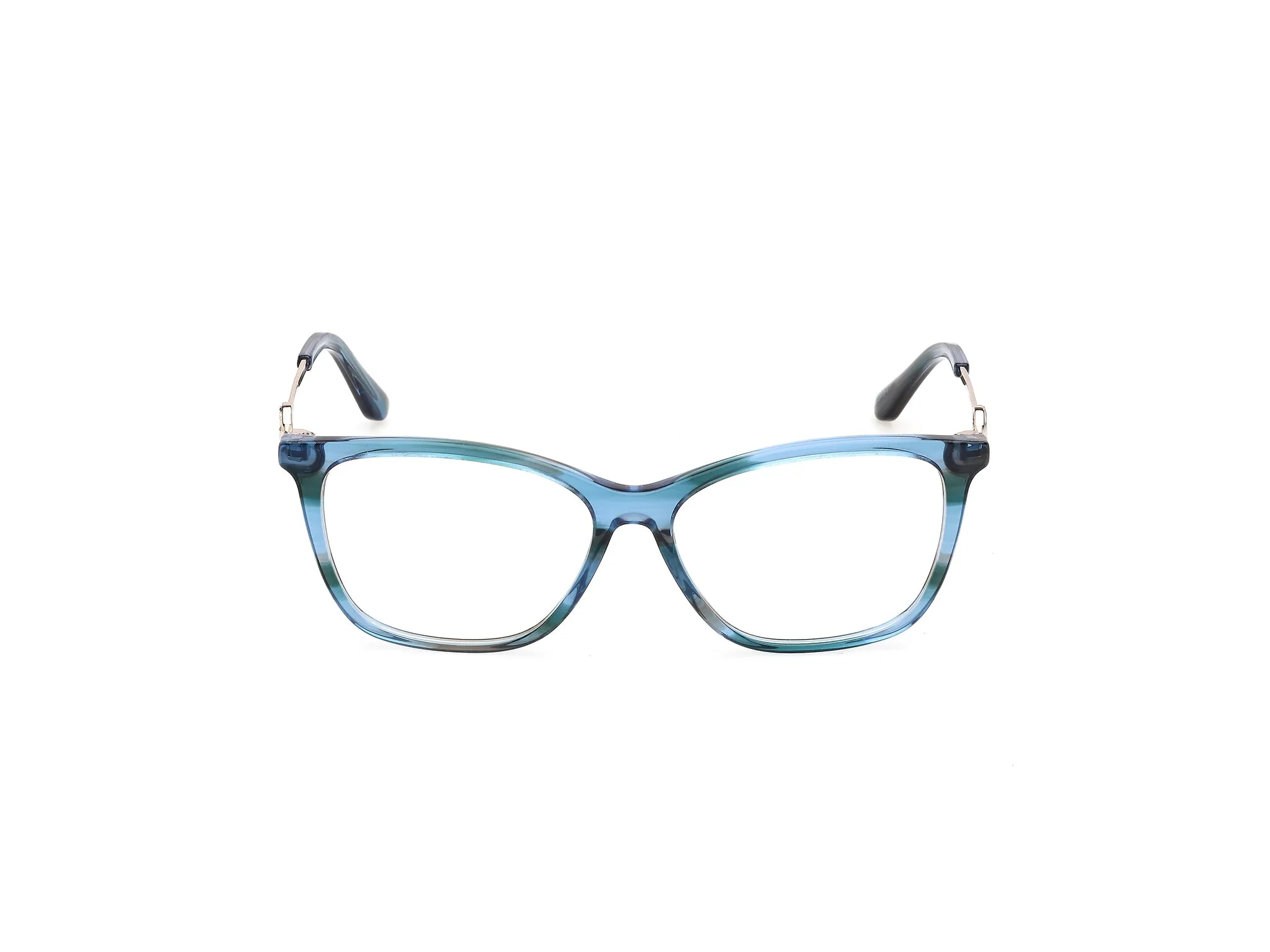 Guess GU50349 092 Montature da vista Acetato Blu Squadrata Normale - immagine 2