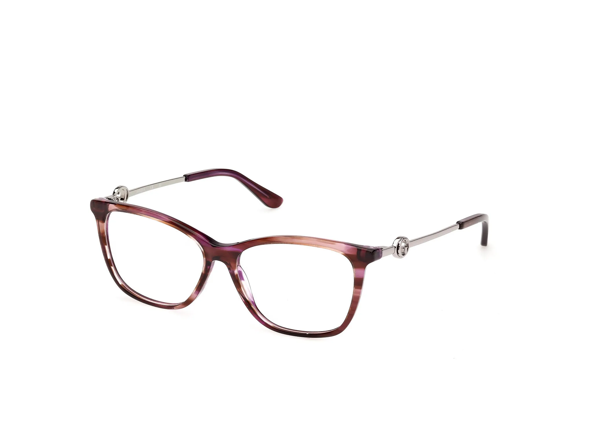 Guess GU50349 068 Montature da vista Acetato Rosa Squadrata Normale - immagine 1