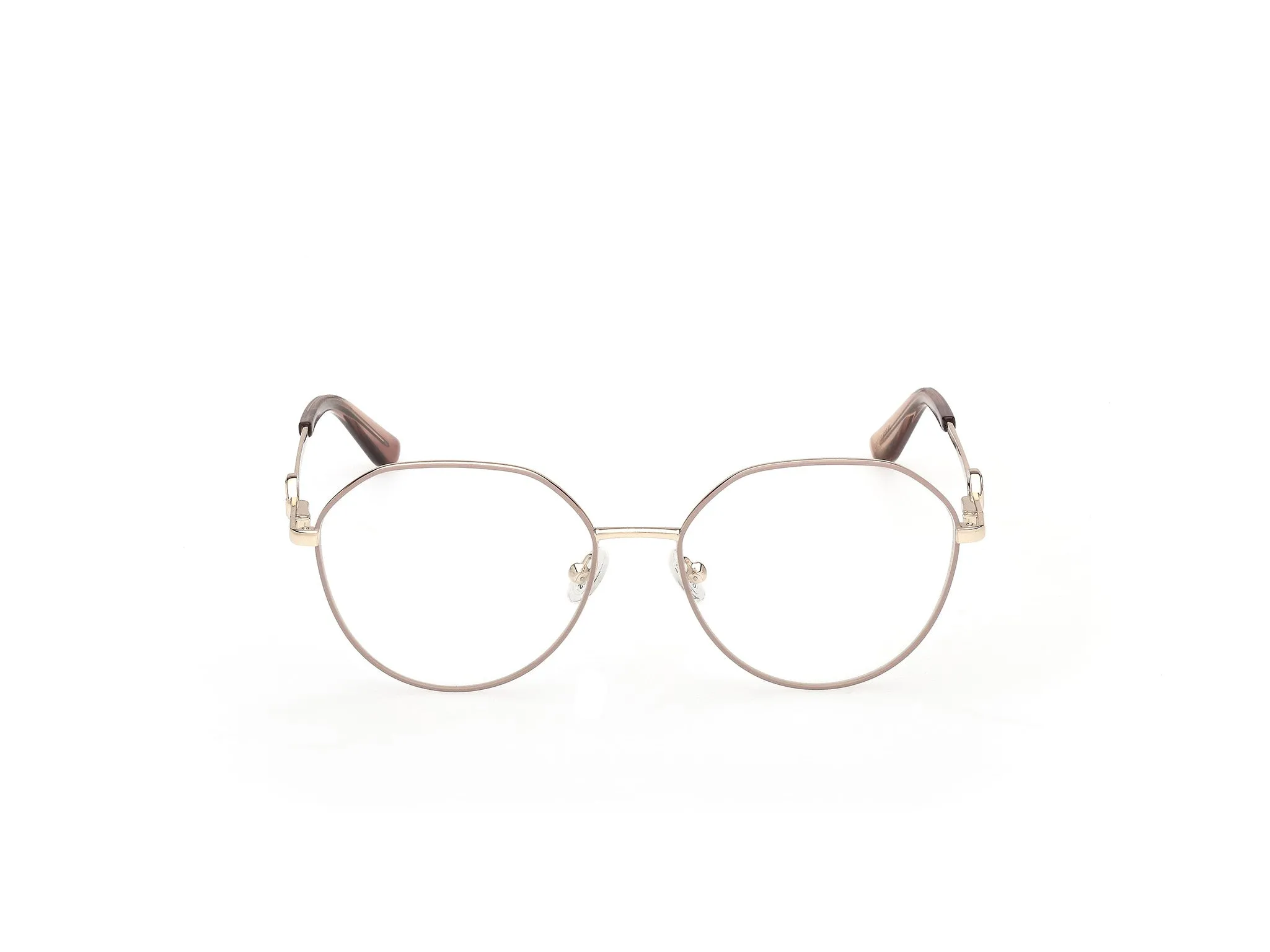 Guess GU50348 059 Montature da vista Metallo Beige Rotonda Normale - immagine 2
