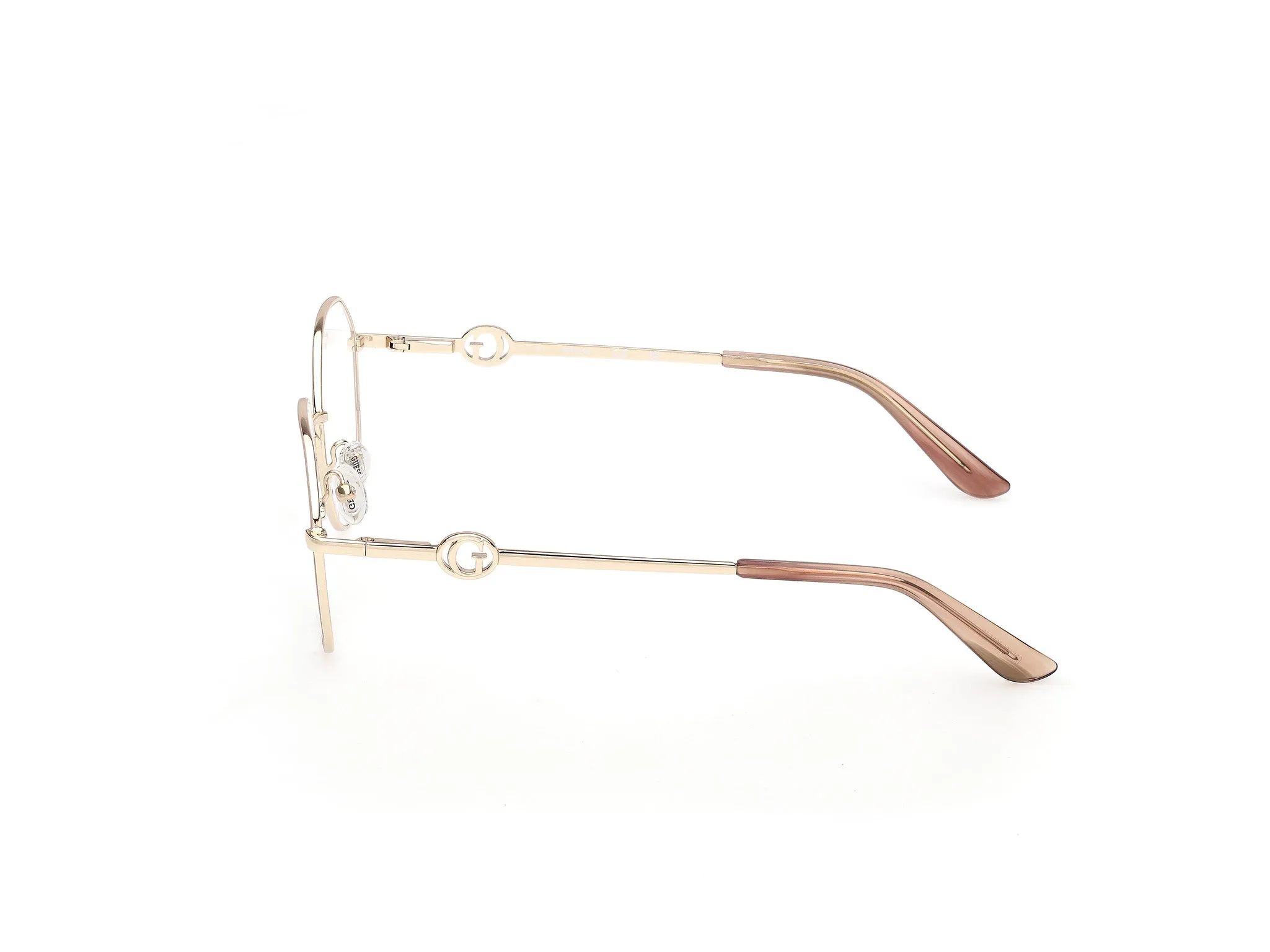 Guess GU50348 059 Montature da vista Metallo Beige Rotonda Normale - immagine 3