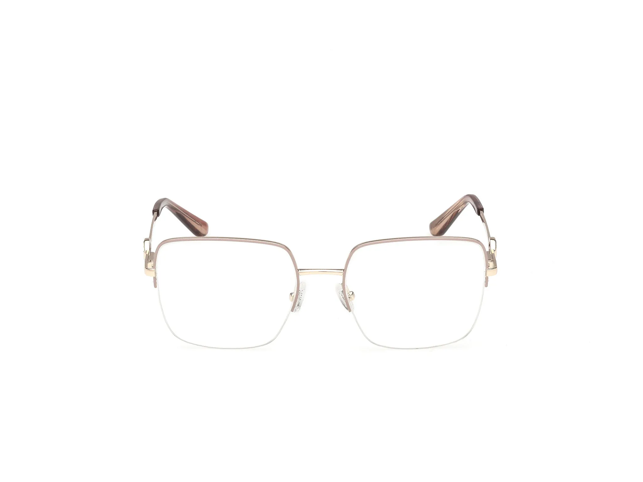 Guess GU50347 059 Montature da vista Metallo Beige Squadrata Normale - immagine 2