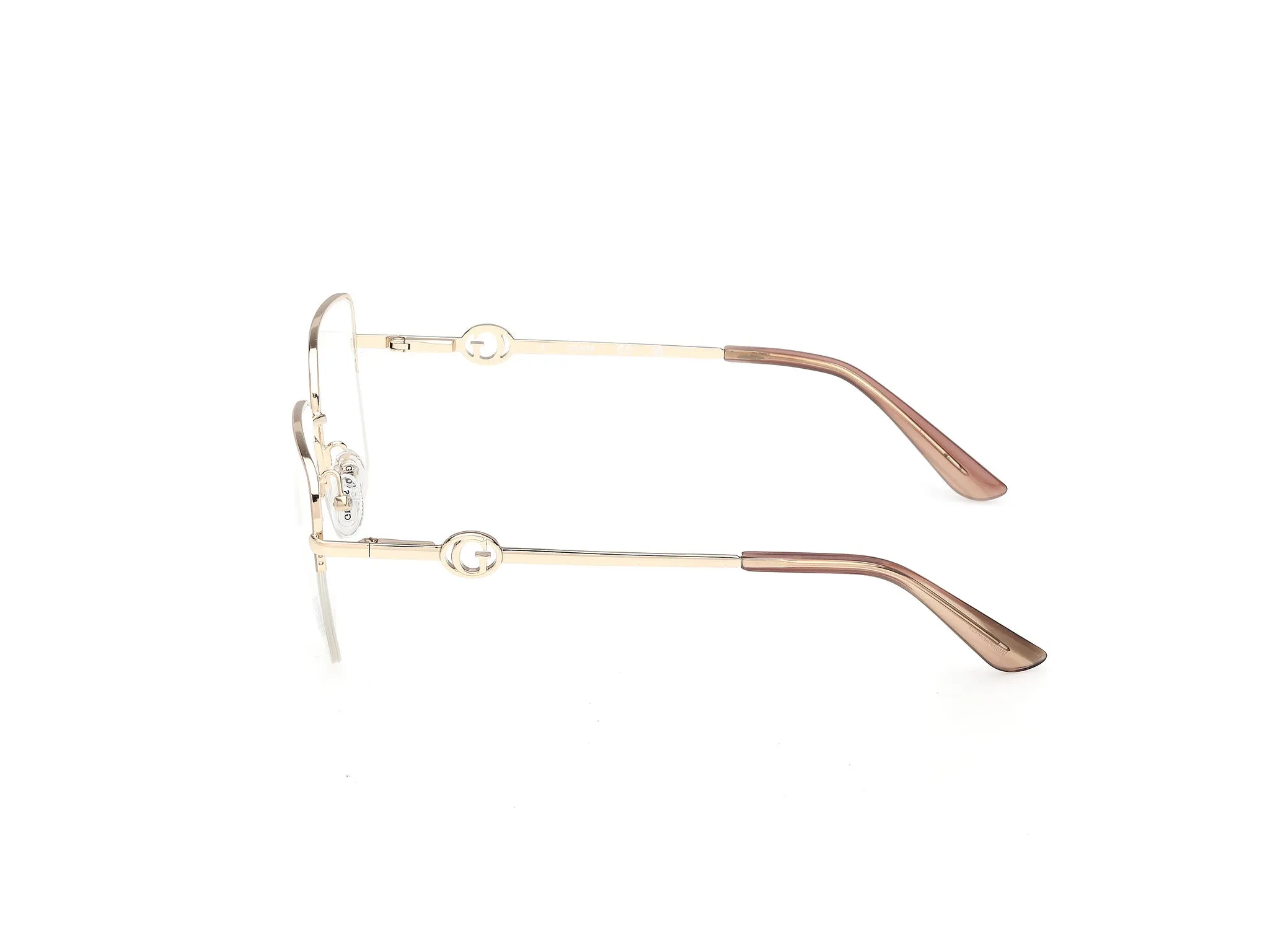 Guess GU50347 059 Montature da vista Metallo Beige Squadrata Normale - immagine 3