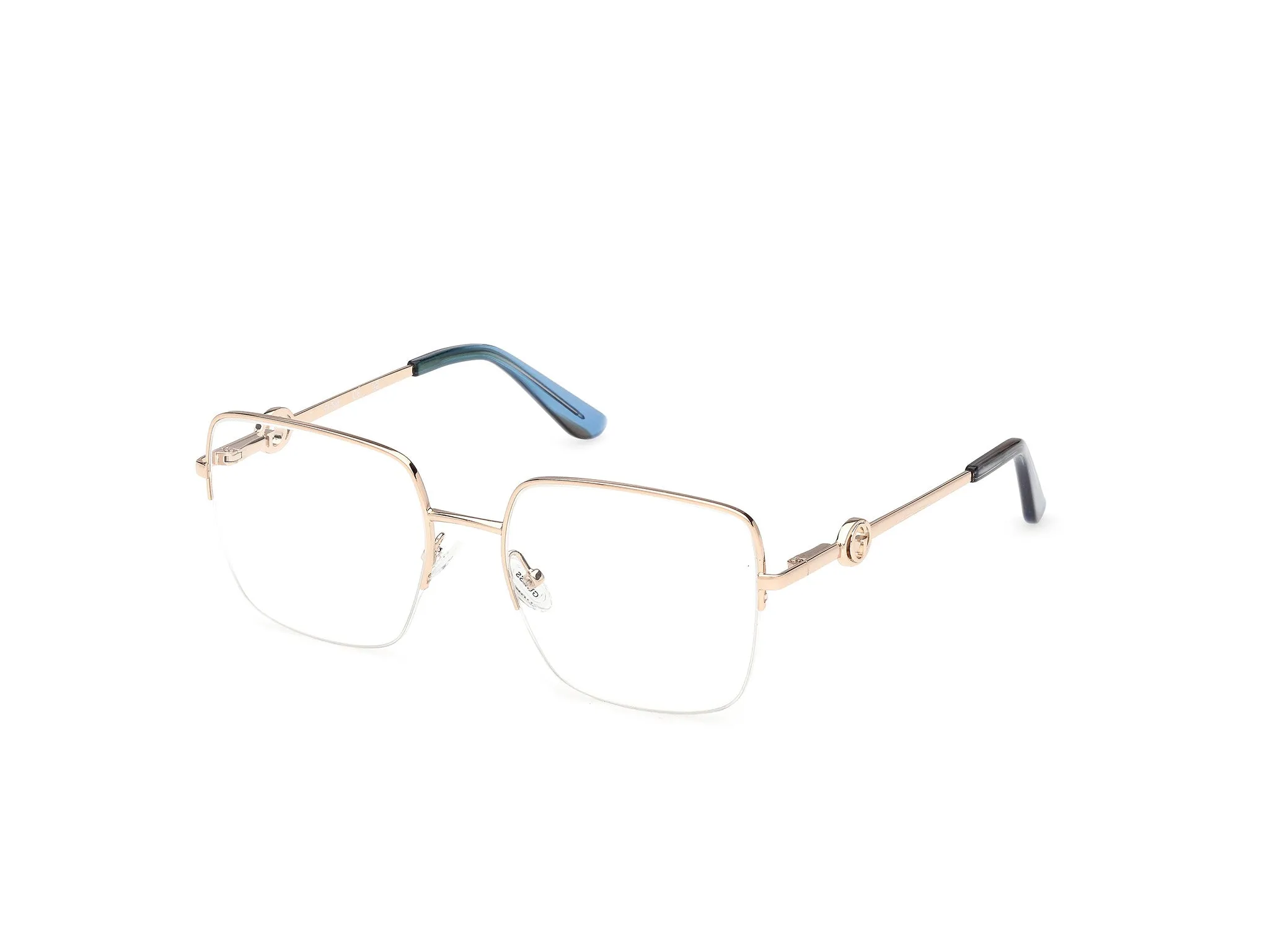 Guess GU50347 032 Montature da vista Metallo Oro Squadrata Normale - immagine 1