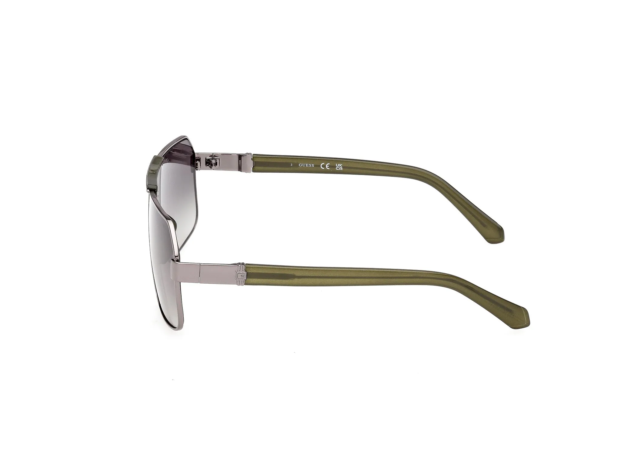 Guess GU00305 08P Occhiali da sole Metallo Canna di fucile Verde Squadrata Normale - immagine 3