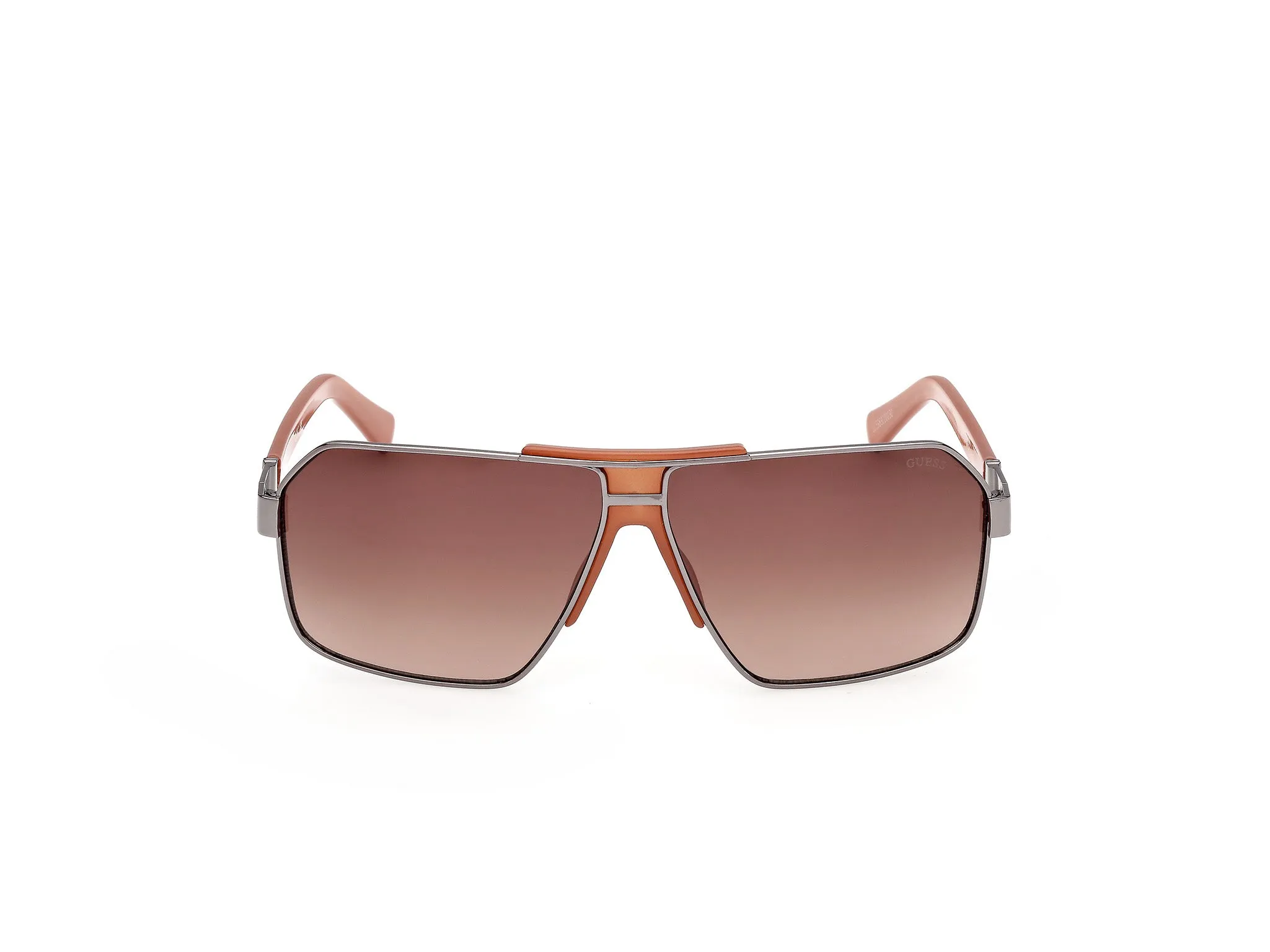 Guess GU00305 08F Occhiali da sole Metallo Canna di fucile Marrone Squadrata Normale - immagine 2