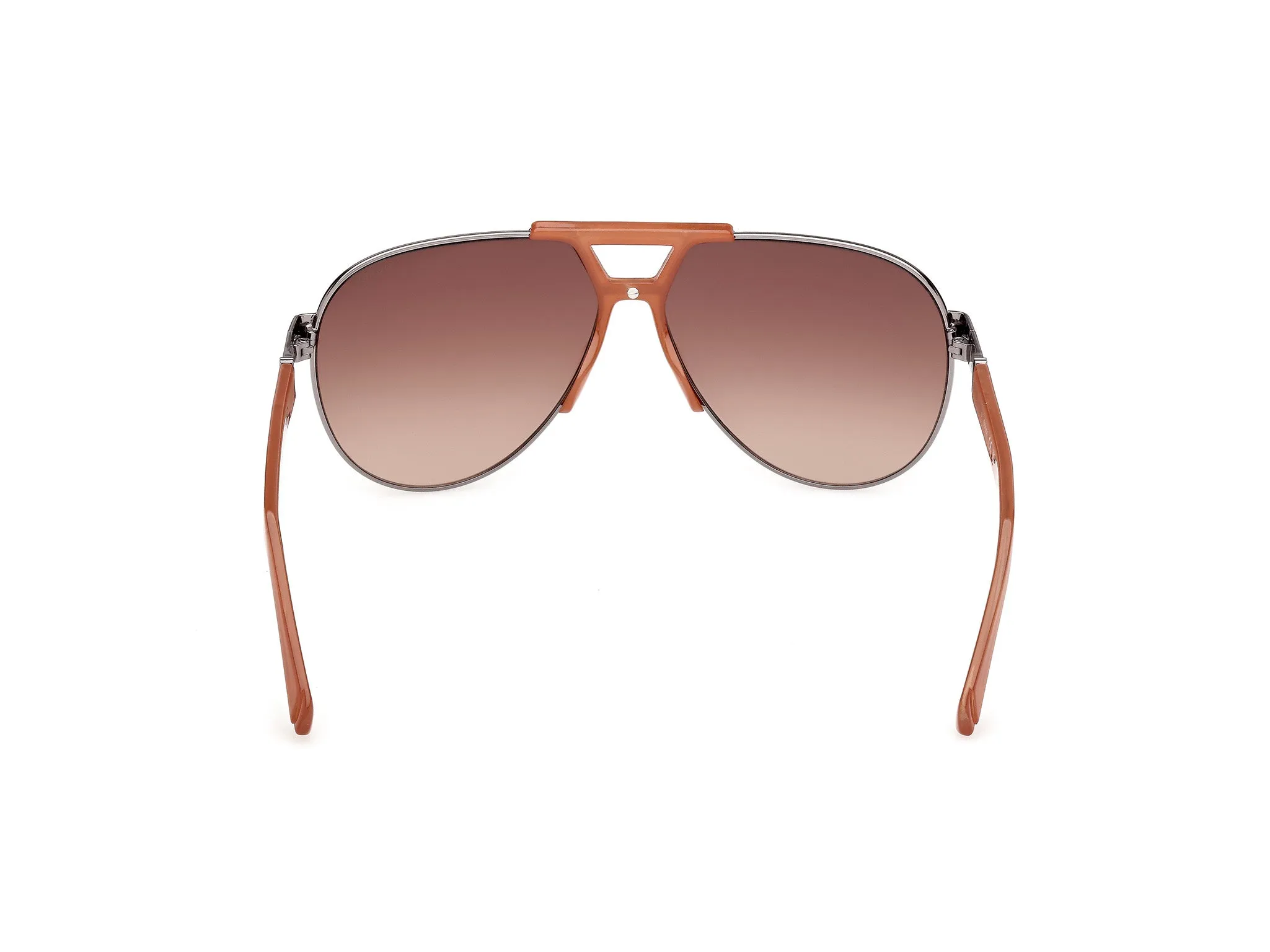 Guess GU00304 08F Occhiali da sole Metallo Canna di fucile Marrone Pilot Normale - immagine 4