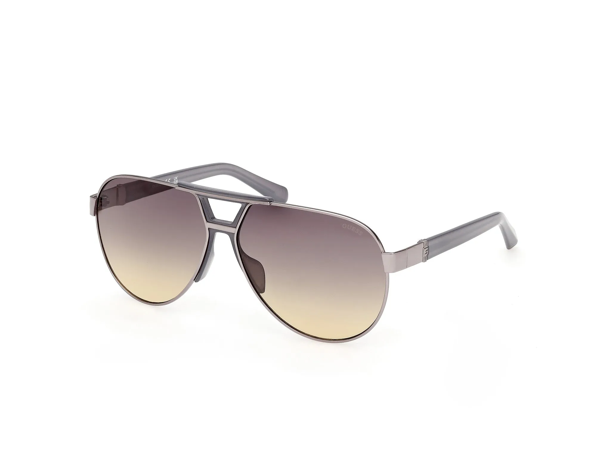 Guess GU00304 08B Occhiali da sole Metallo Canna di fucile Fumo Pilot Normale - immagine 1