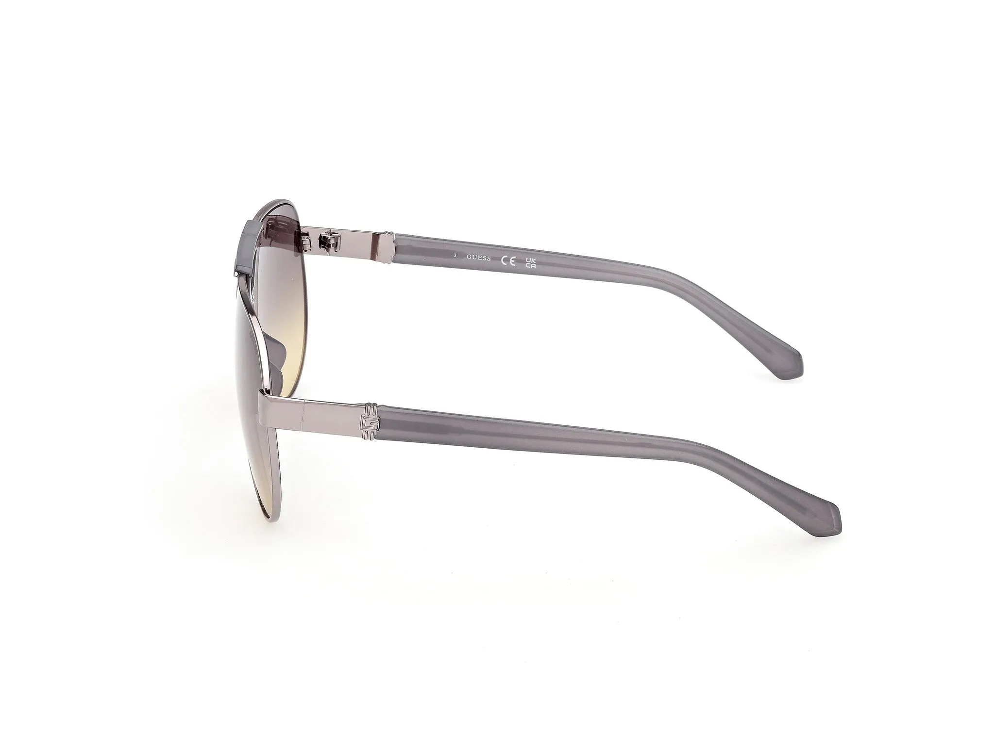 Guess GU00304 08B Occhiali da sole Metallo Canna di fucile Fumo Pilot Normale - immagine 3