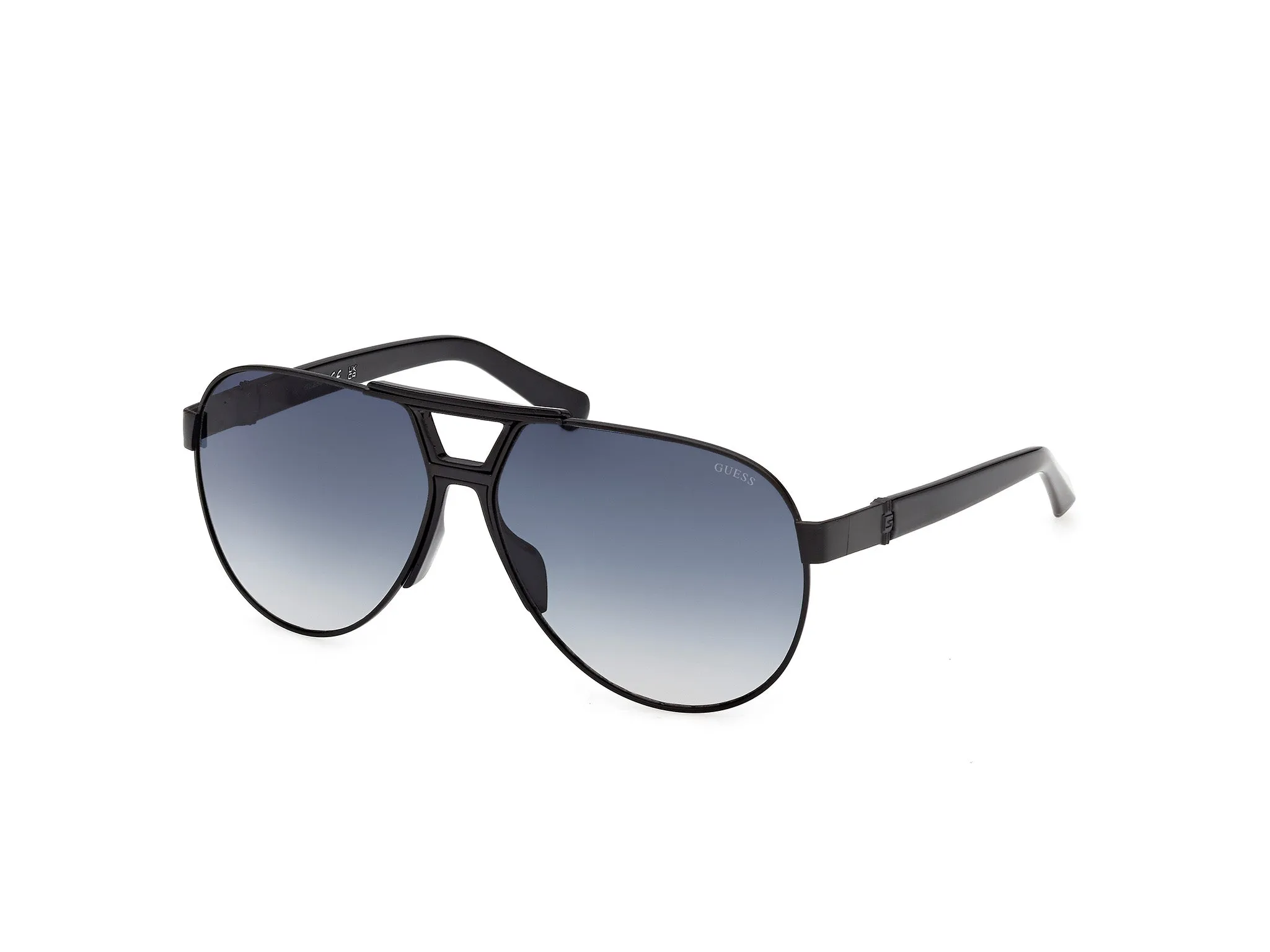 Guess GU00304 01W Occhiali da sole Metallo Nero Blu Pilot Normale - immagine 1
