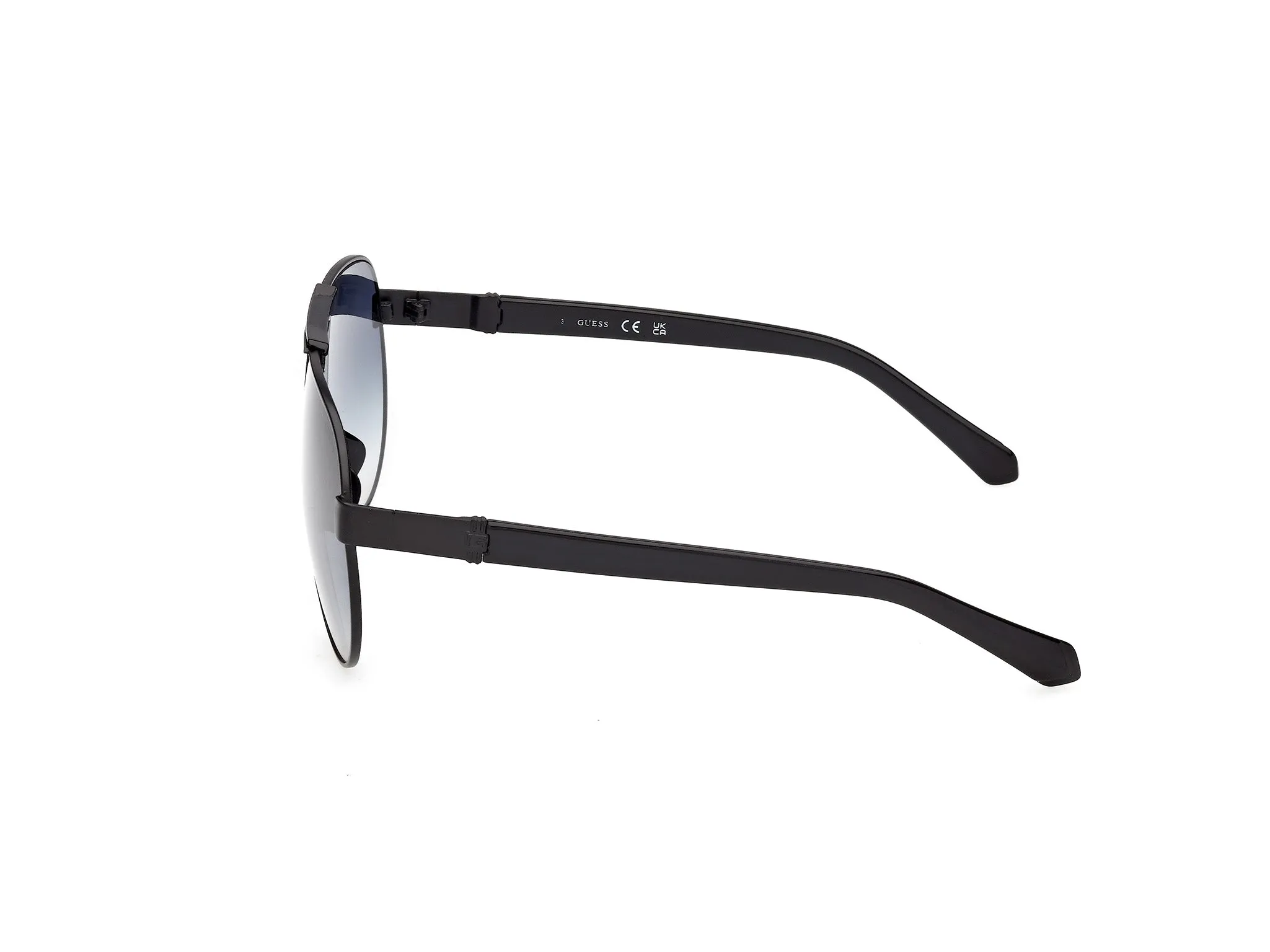 Guess GU00304 01W Occhiali da sole Metallo Nero Blu Pilot Normale - immagine 3