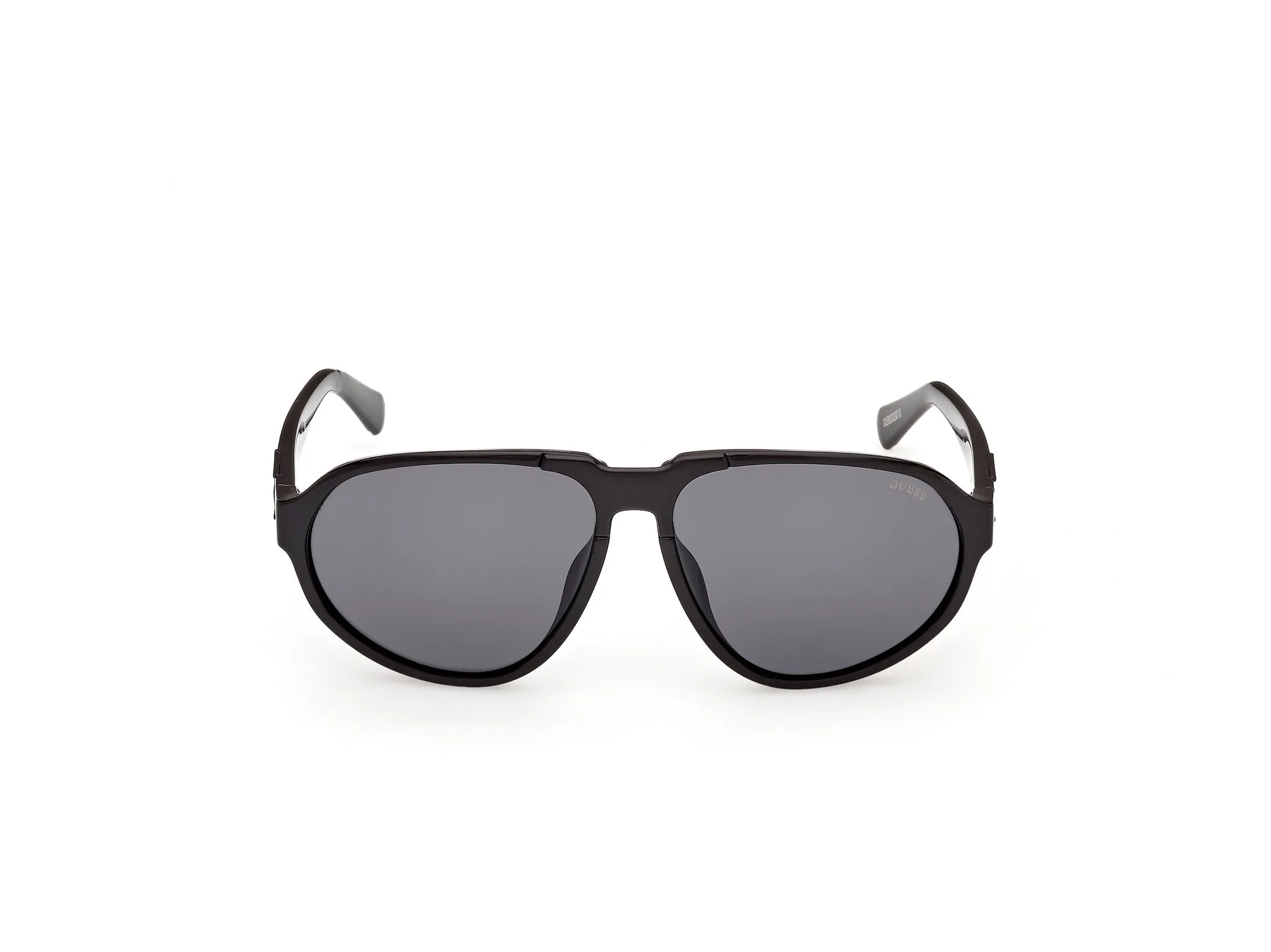 Guess GU00303 01A Occhiali da sole Iniettato Nero Fumo Pilot Normale - immagine 2