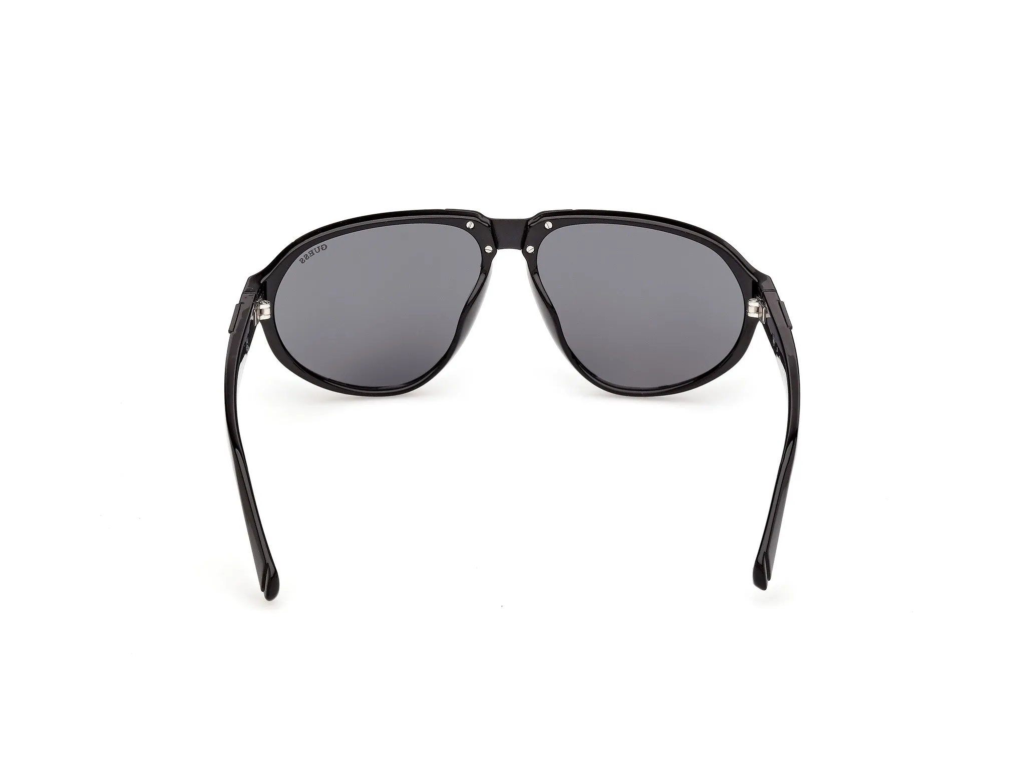 Guess GU00303 01A Occhiali da sole Iniettato Nero Fumo Pilot Normale - immagine 4
