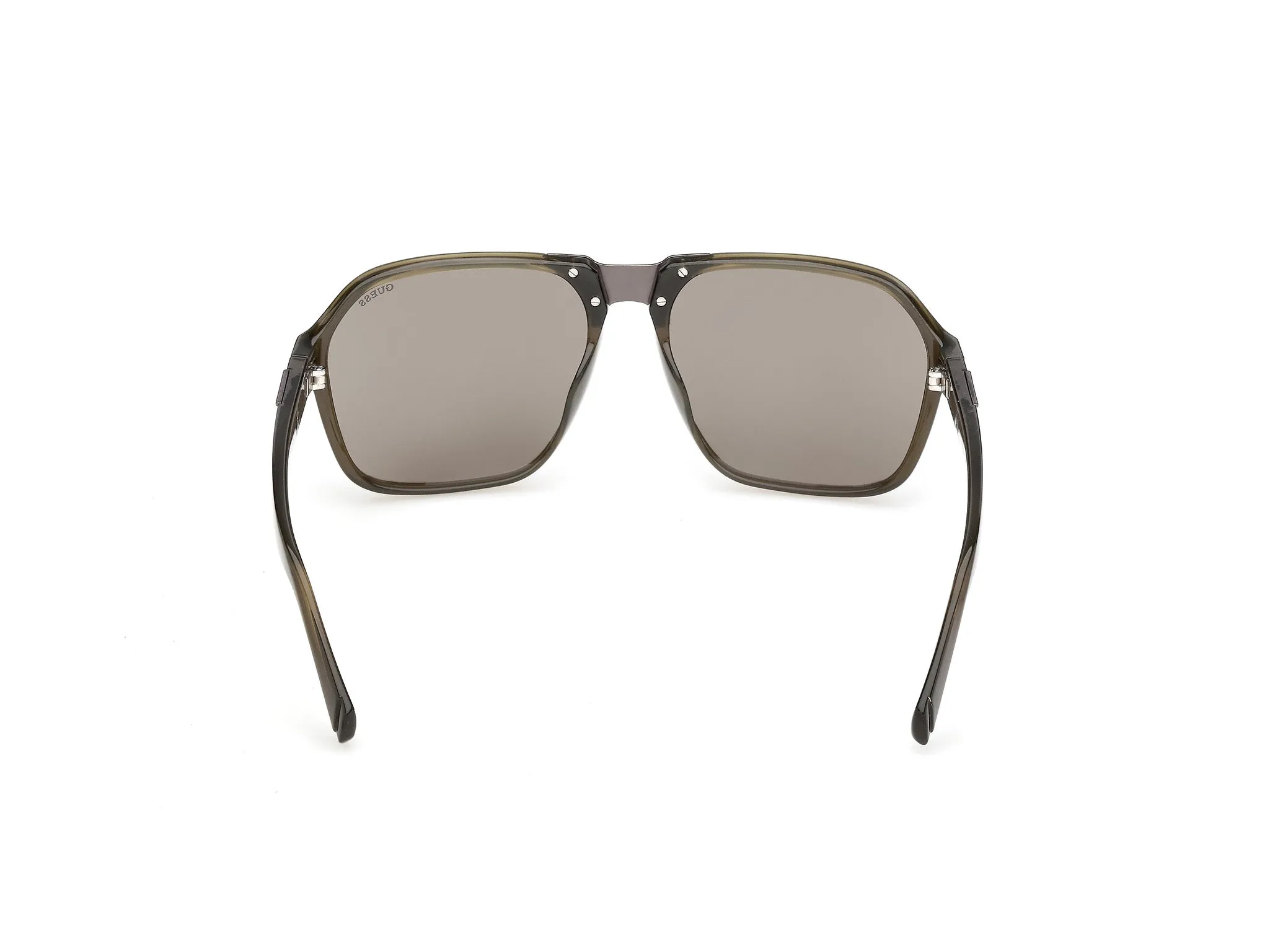 Guess GU00302 96A Occhiali da sole Iniettato Verde Fumo Squadrata Normale - immagine 4