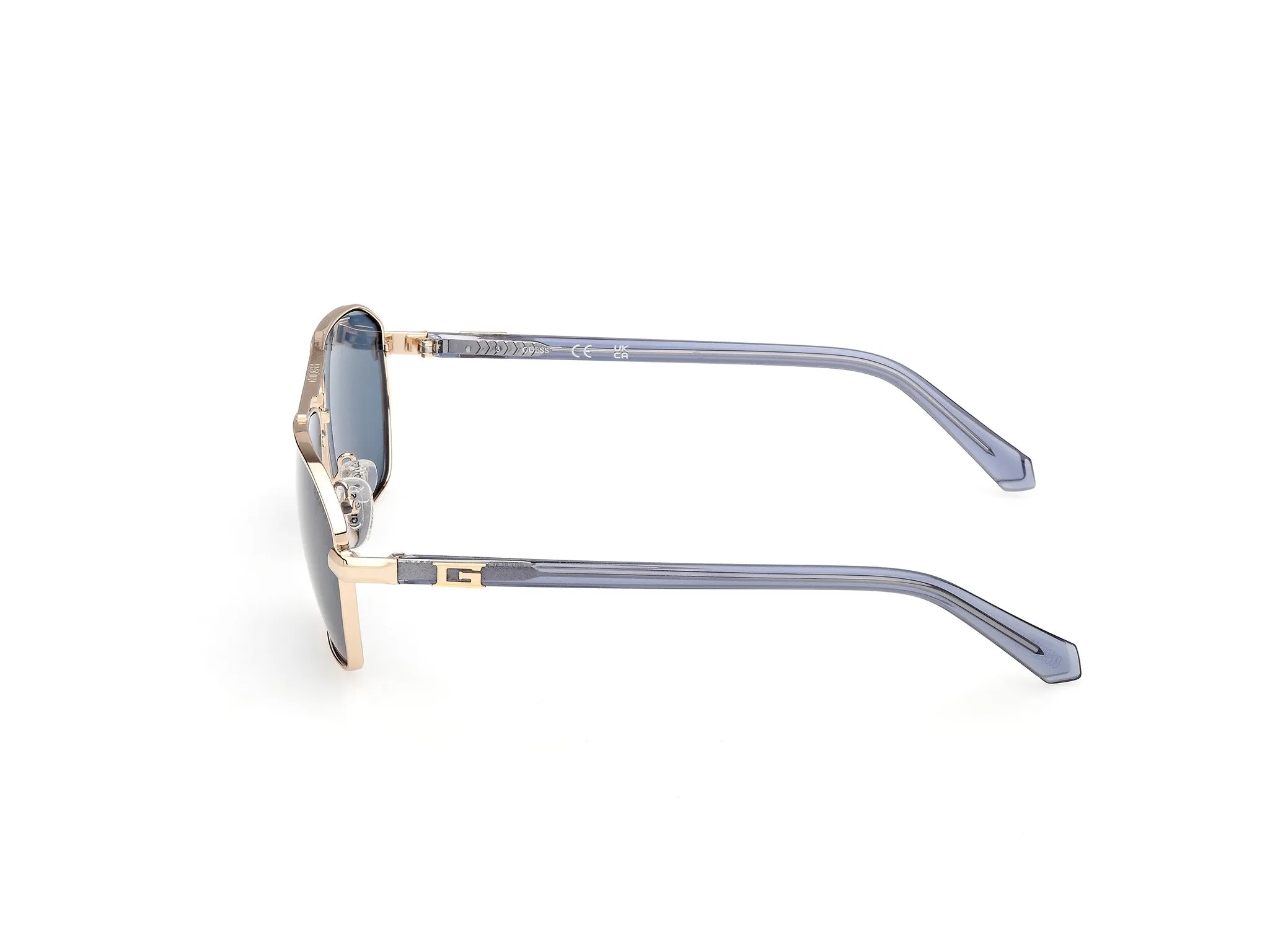 Guess GU00301 32V Occhiali da sole Metallo Oro Blu Squadrata Normale - immagine 3