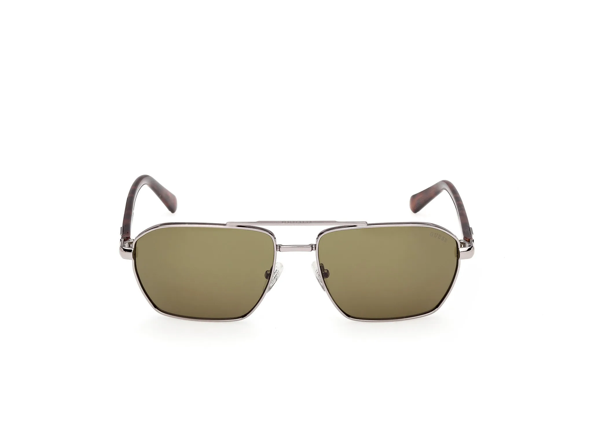 Guess GU00301 08N Occhiali da sole Metallo Canna di fucile Verde Squadrata Normale - immagine 2